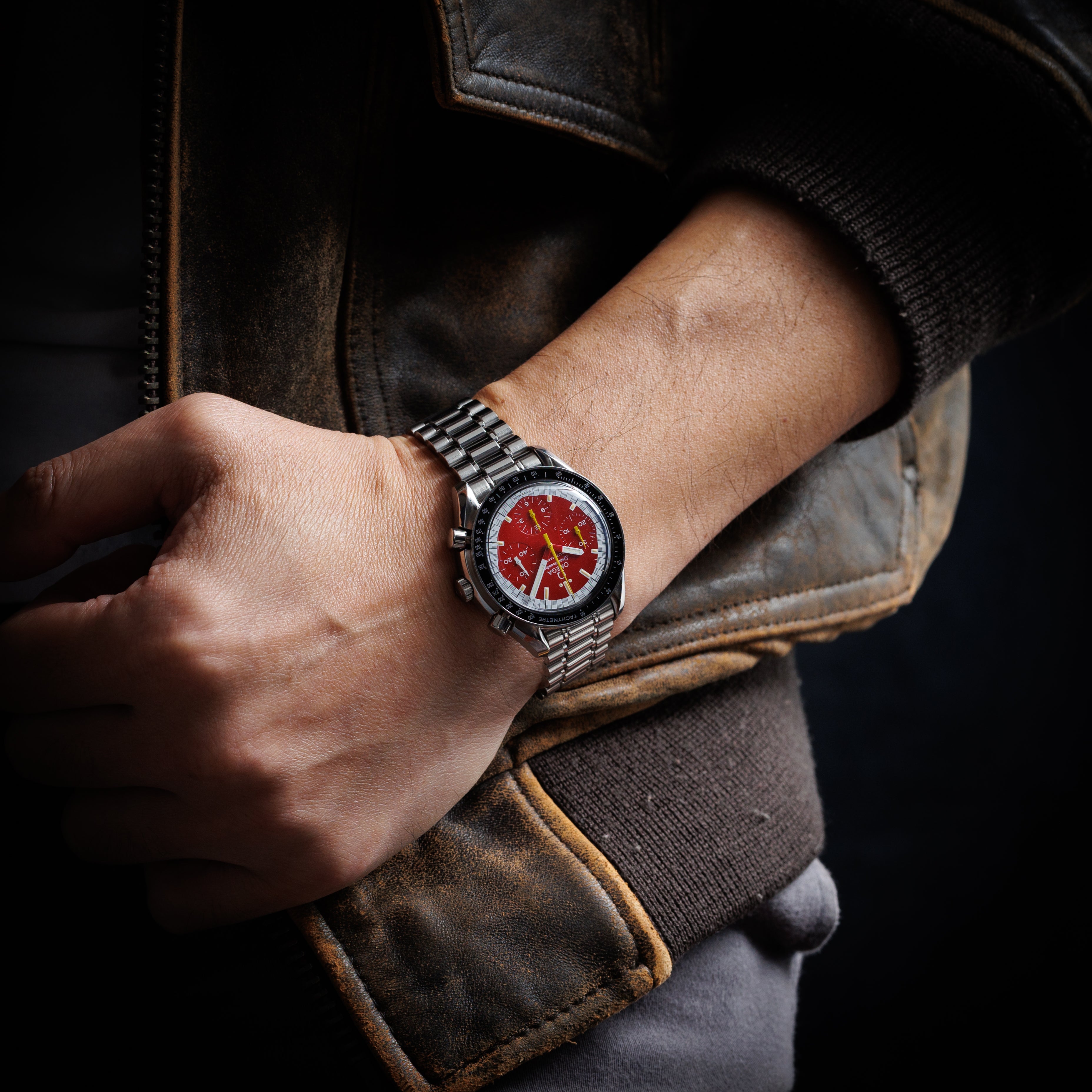 オメガ スピードマスター レーシング シューマッハ 1996~1997年製 Ref.3510.81 レッドダイヤル