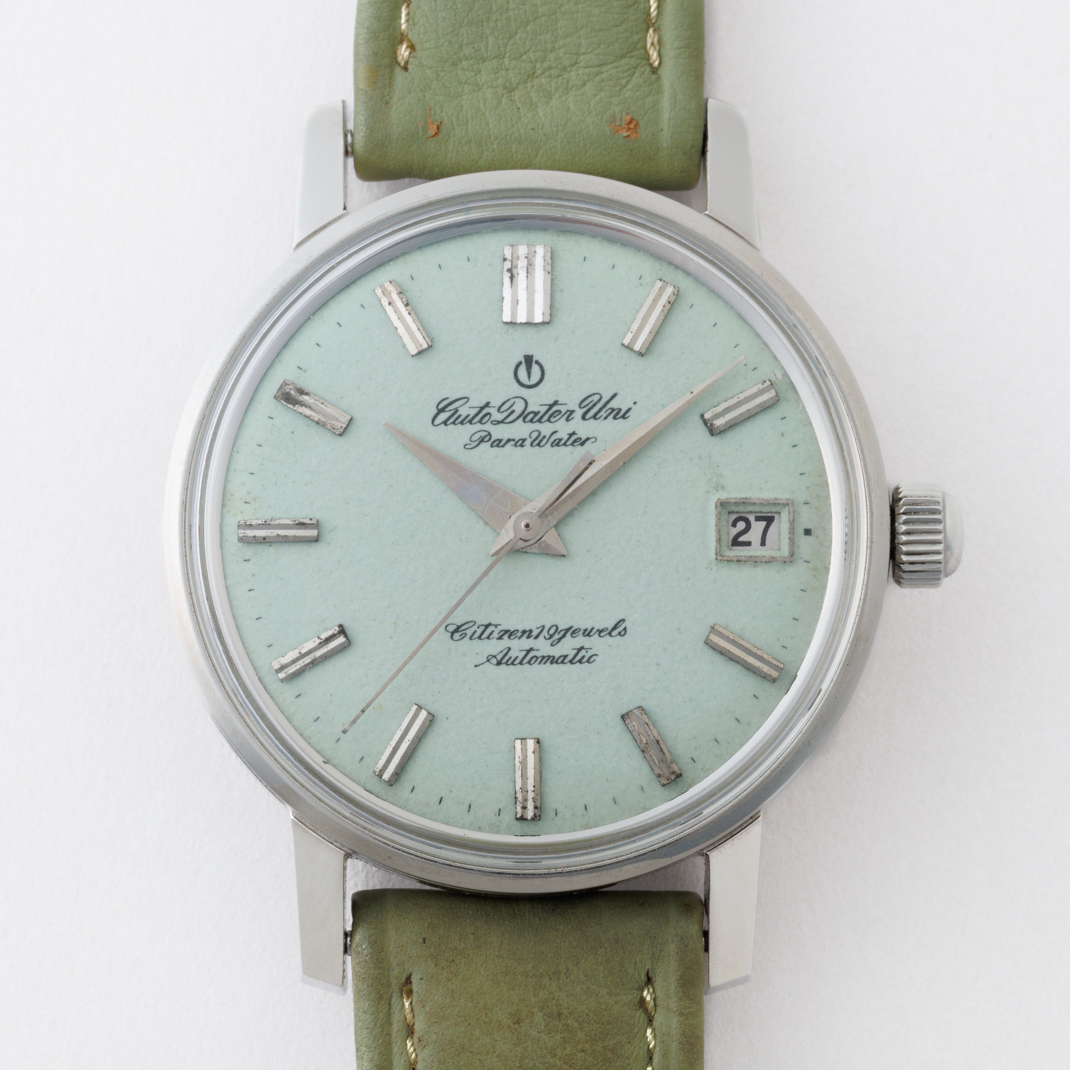シチズン オートデーター ユニ 1964年製 Ref.UN140302 ペールグリーンダイヤル 自動巻き