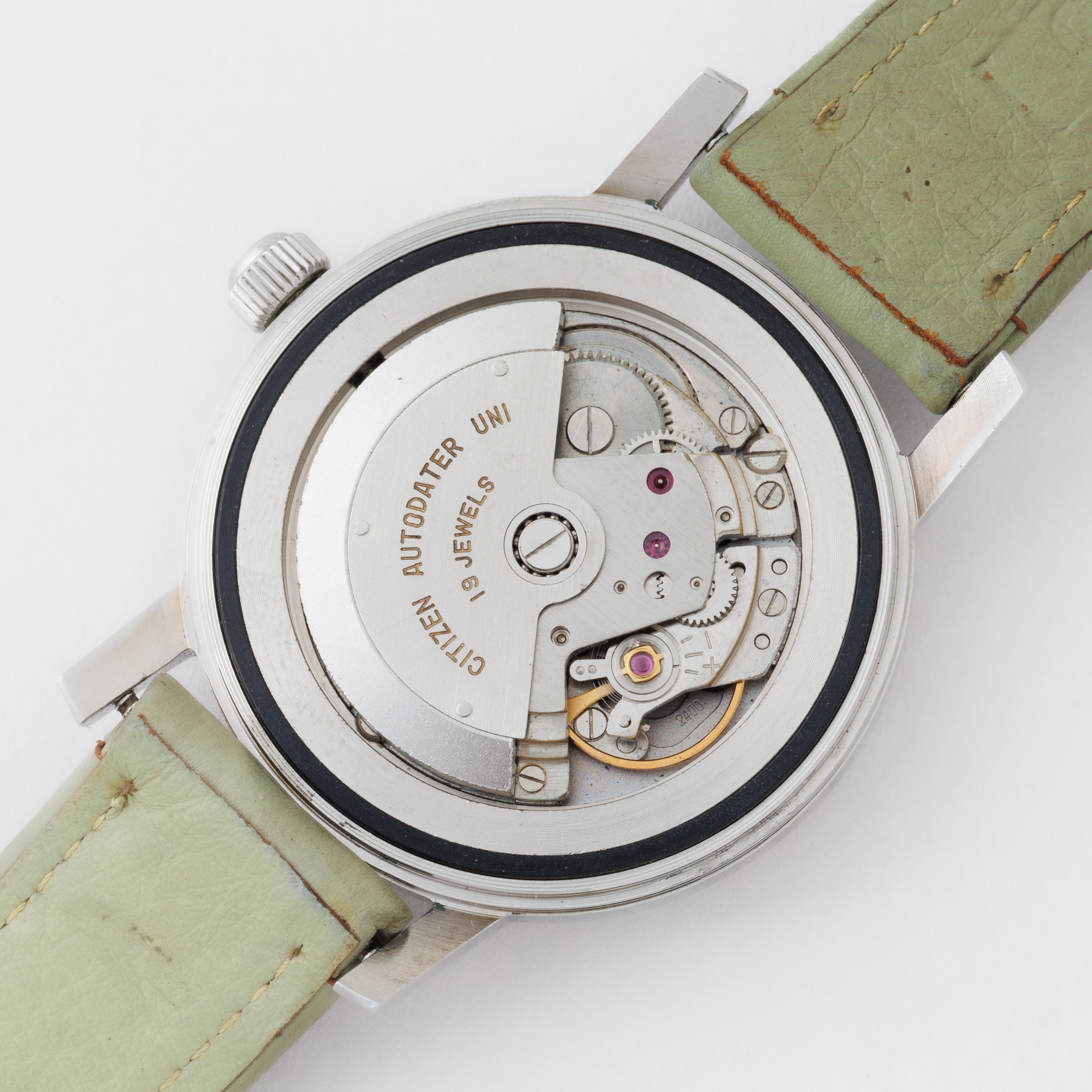 シチズン オートデーター ユニ 1964年製 Ref.UN140302 ペールグリーンダイヤル 自動巻き