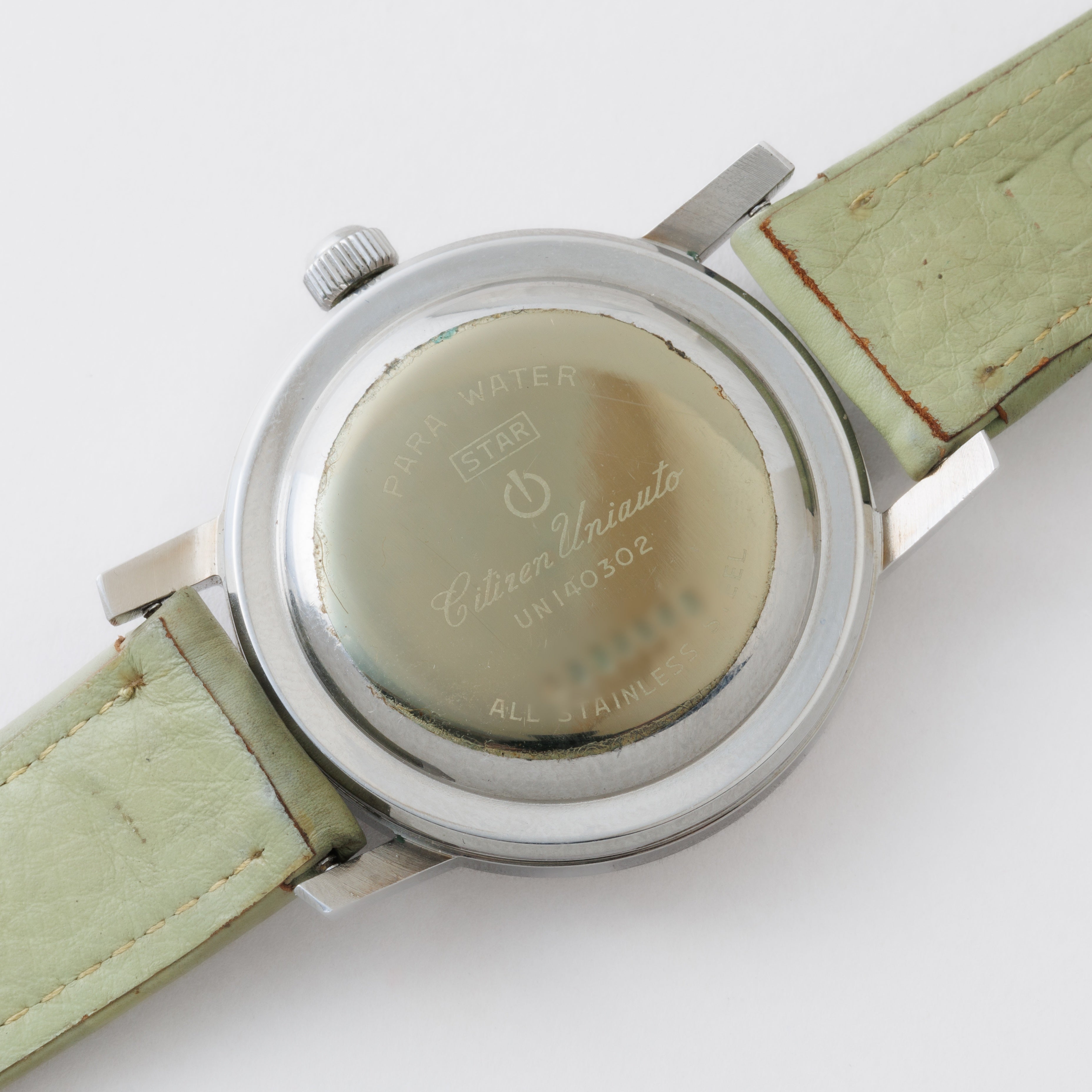 シチズン オートデーター ユニ 1964年製 Ref.UN140302 ペールグリーンダイヤル 自動巻き