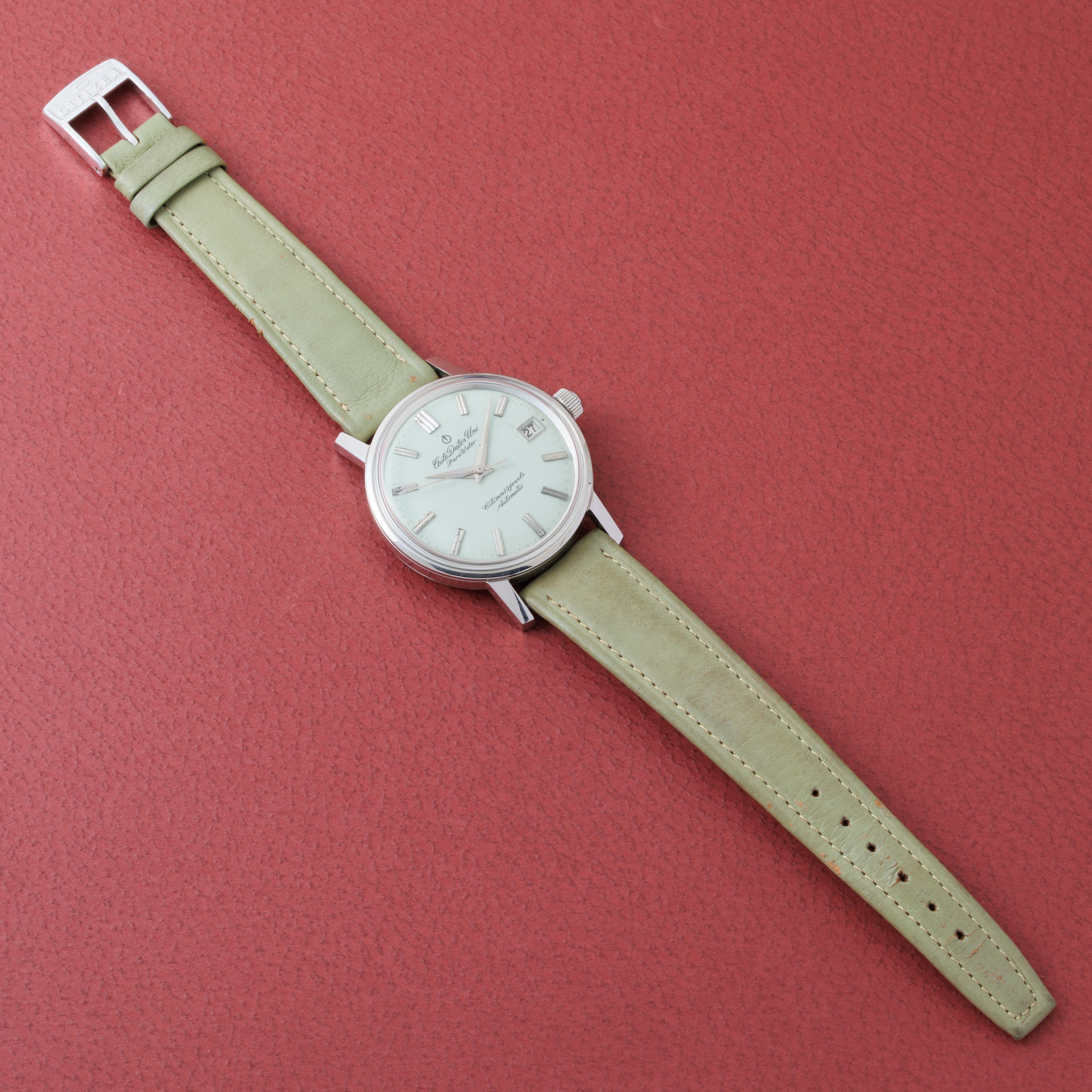 シチズン オートデーター ユニ 1964年製 Ref.UN140302 ペールグリーンダイヤル 自動巻き