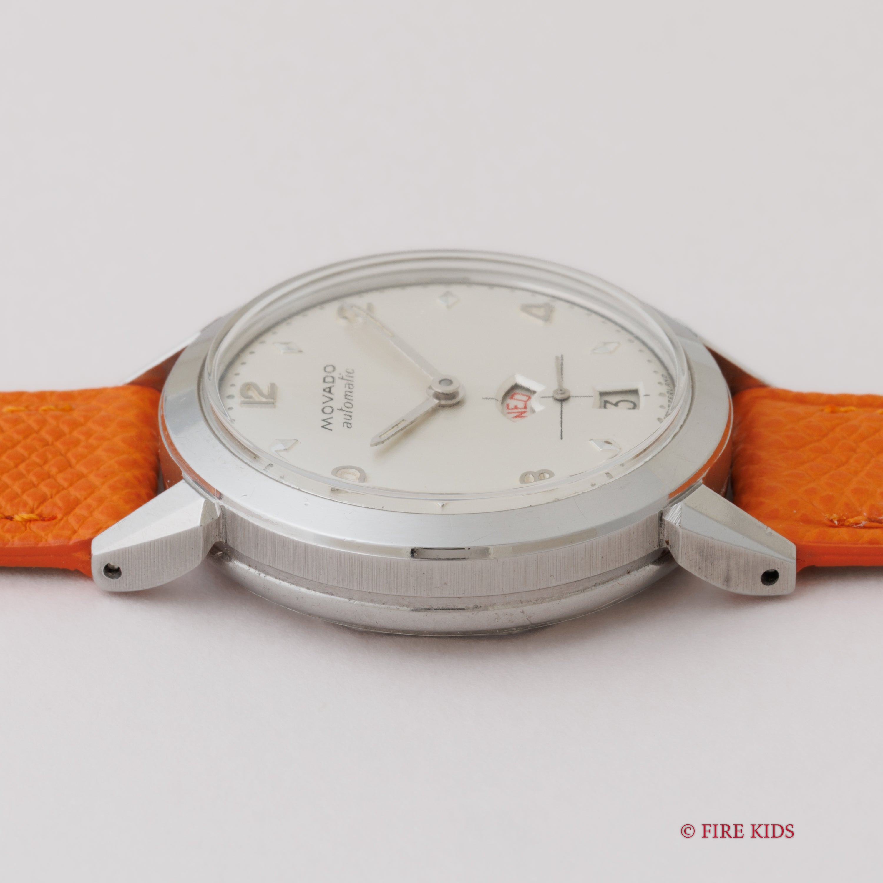 モバード カレンドラックス 1950年代製 バンパー式デイデイト自動巻 FBケース 飛びアラビアダイヤル