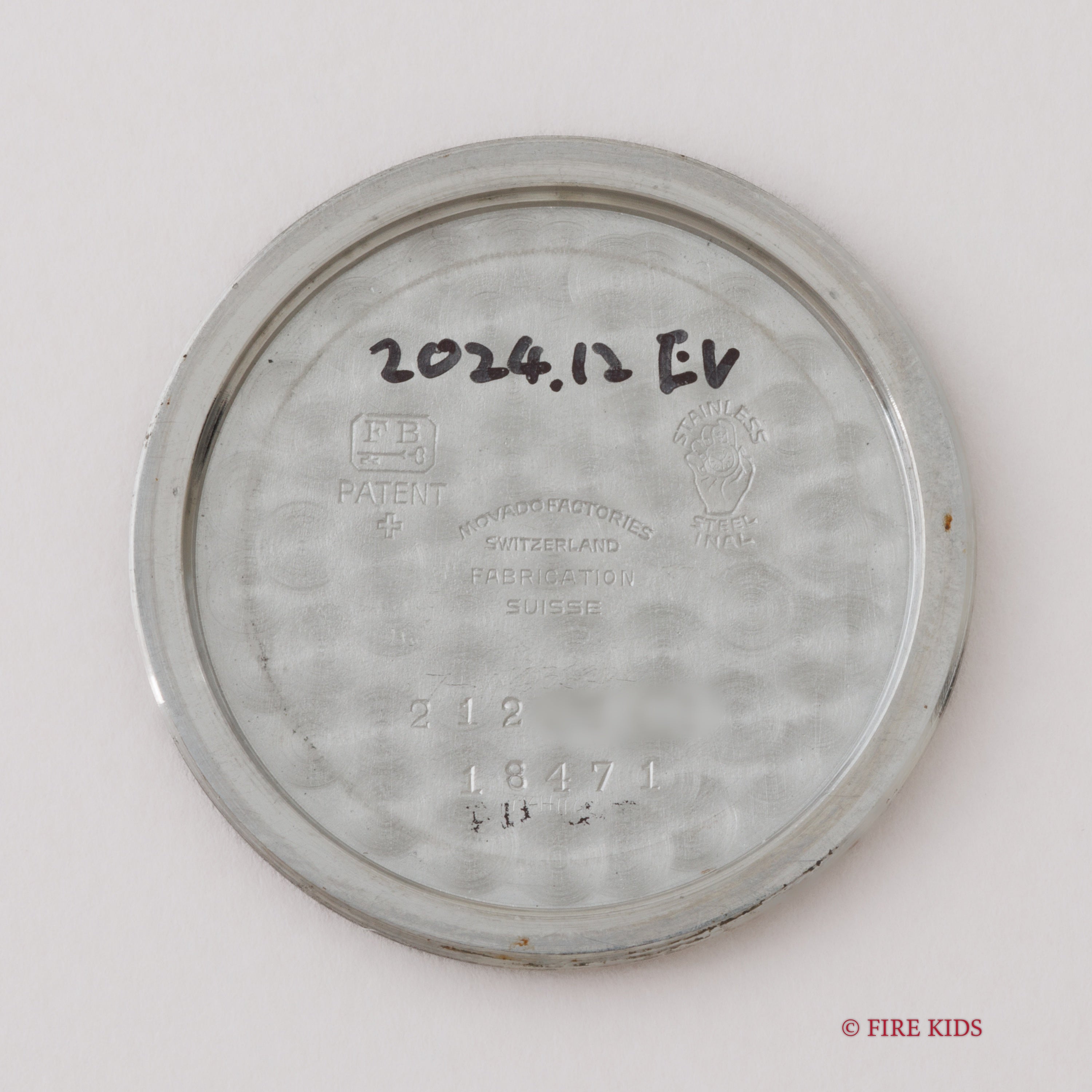 モバード カレンドラックス 1950年代製 バンパー式デイデイト自動巻 FBケース 飛びアラビアダイヤル