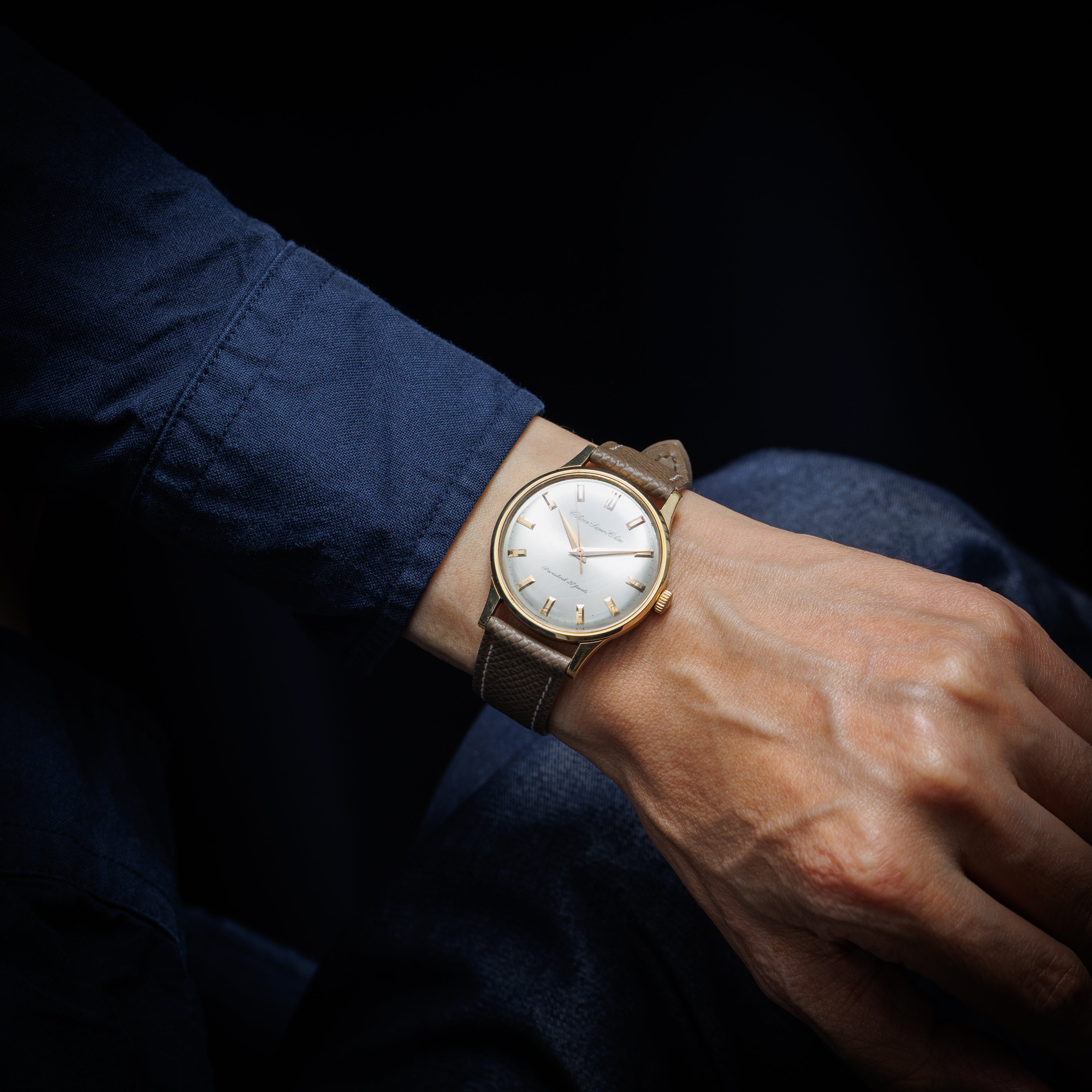 シチズン スーパーハイライン 1963年製 14KGF 特別調整品 手巻き 赤金ムーブメント