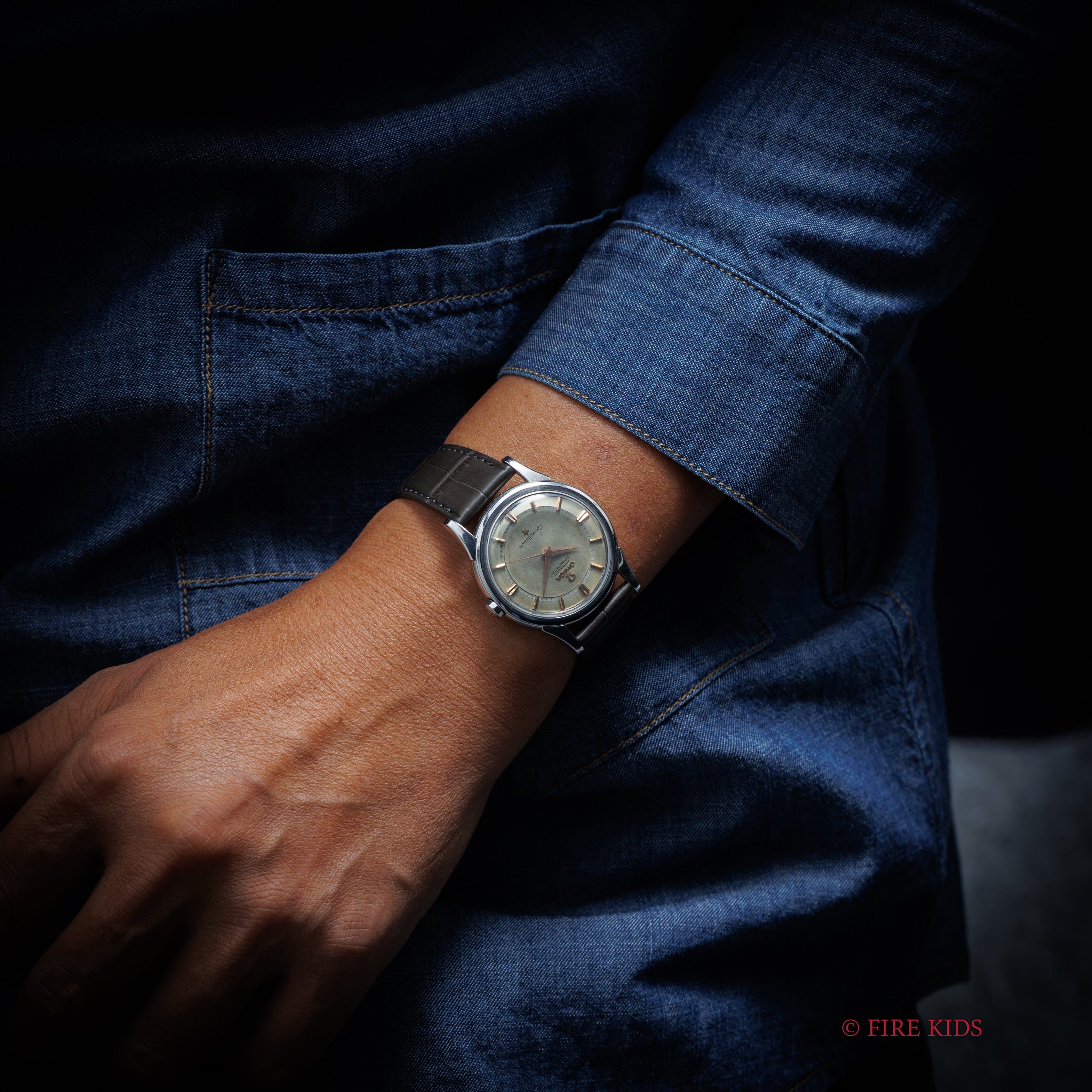 オメガ 1959年製 コンステレーション ラウンド 自動巻き Cal.551 純正尾錠付