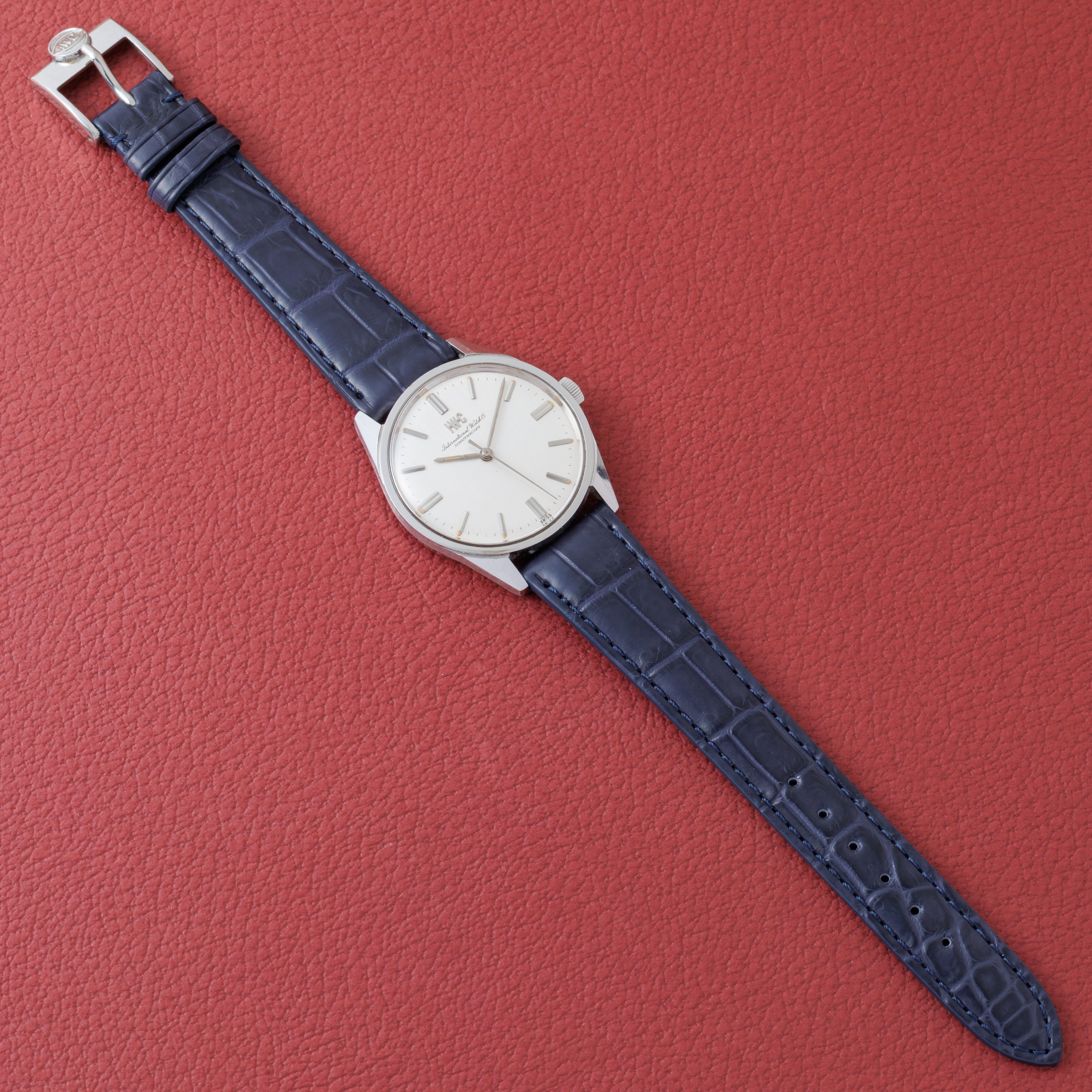 IWC ラウンド 1970年製(昭和45年製) Cal.89 手巻き オールドインター R810 純正尾錠付き