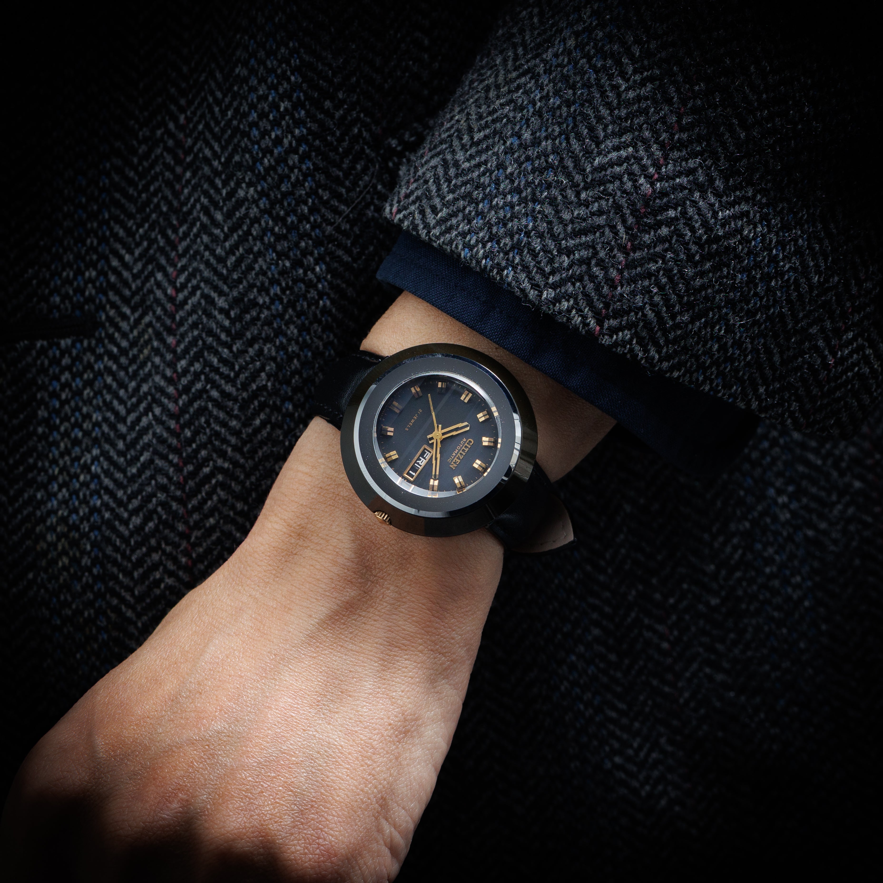 シチズン カスタムV2 1972年製 Ref.4-650972-K ブラッキーケース 純正尾錠付き