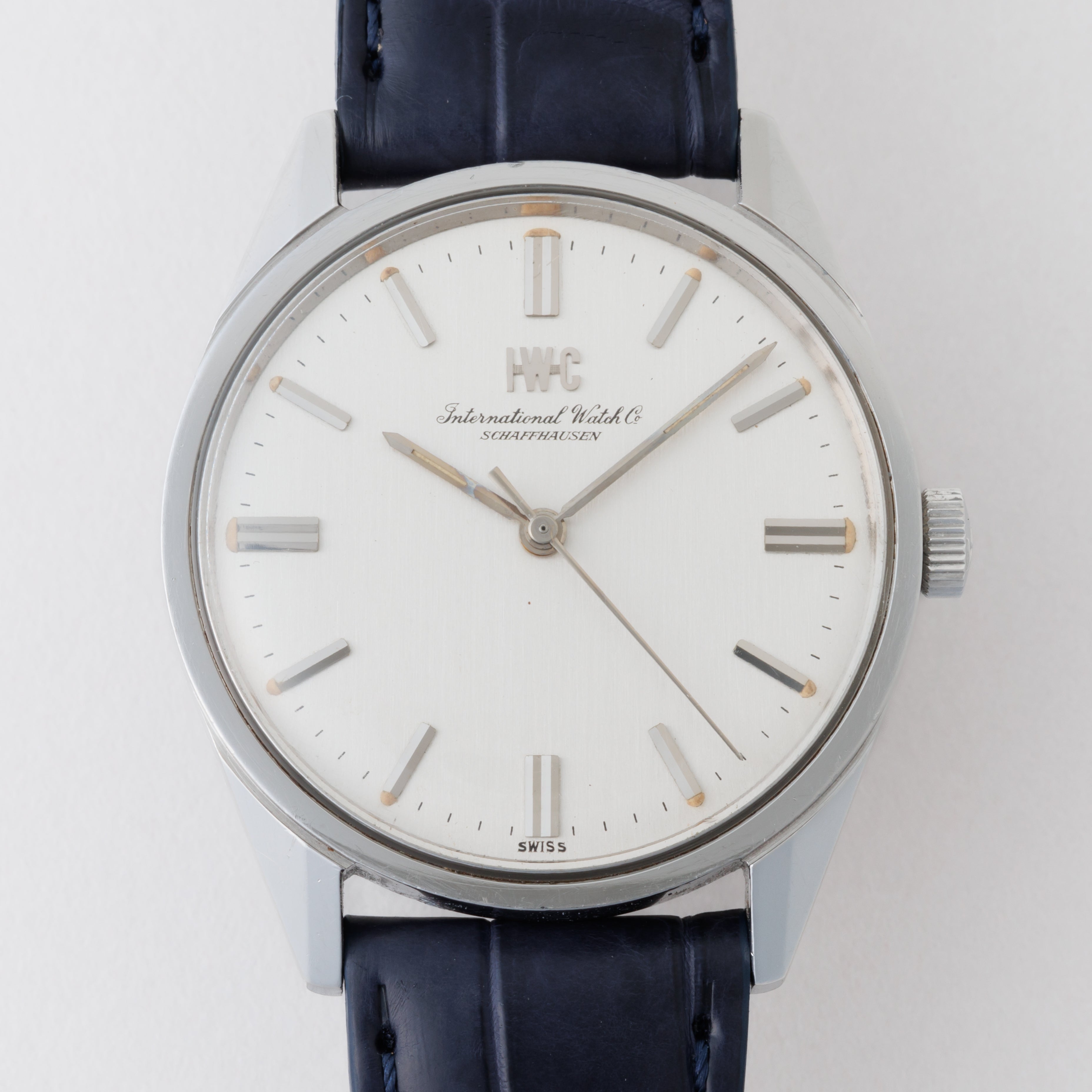 IWC ラウンド 1970年製(昭和45年製) Cal.89 手巻き オールドインター R810 純正尾錠付き