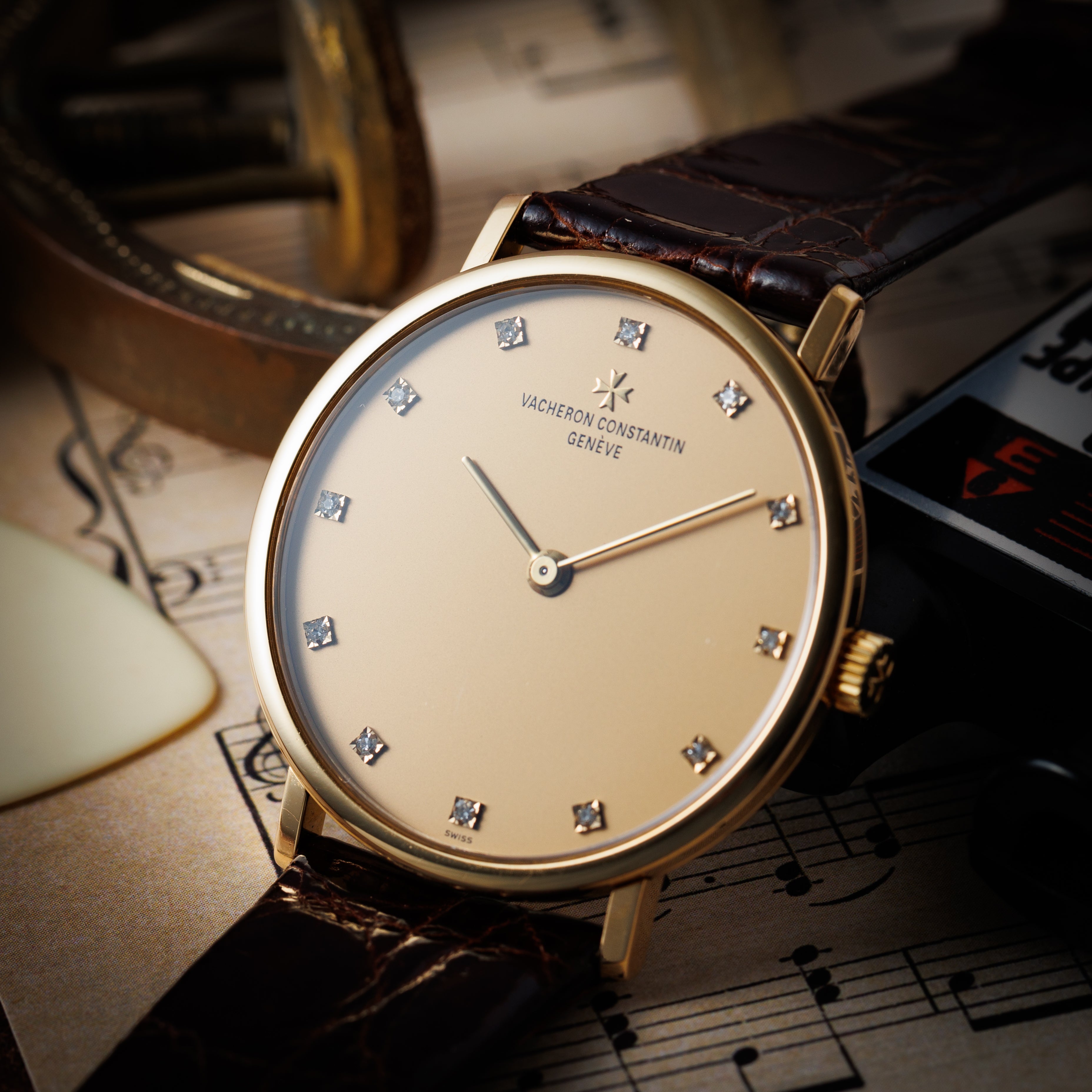 ヴァシュロン・コンスタンタン エッセンシャル 1990年代製 Ref.31039/1 18金イエローゴールド 純正尾錠付き