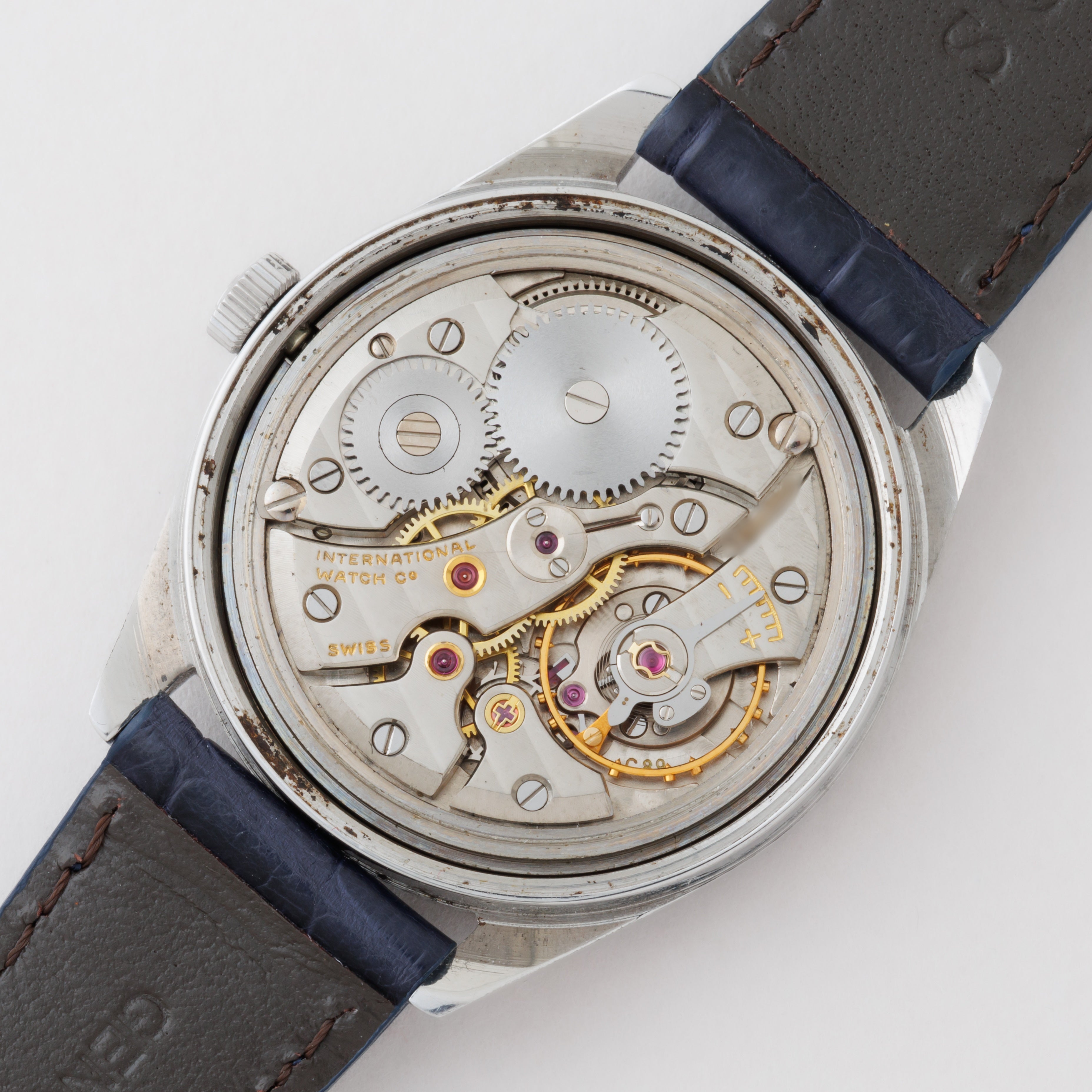 IWC ラウンド 1970年製(昭和45年製) Cal.89 手巻き オールドインター R810 純正尾錠付き