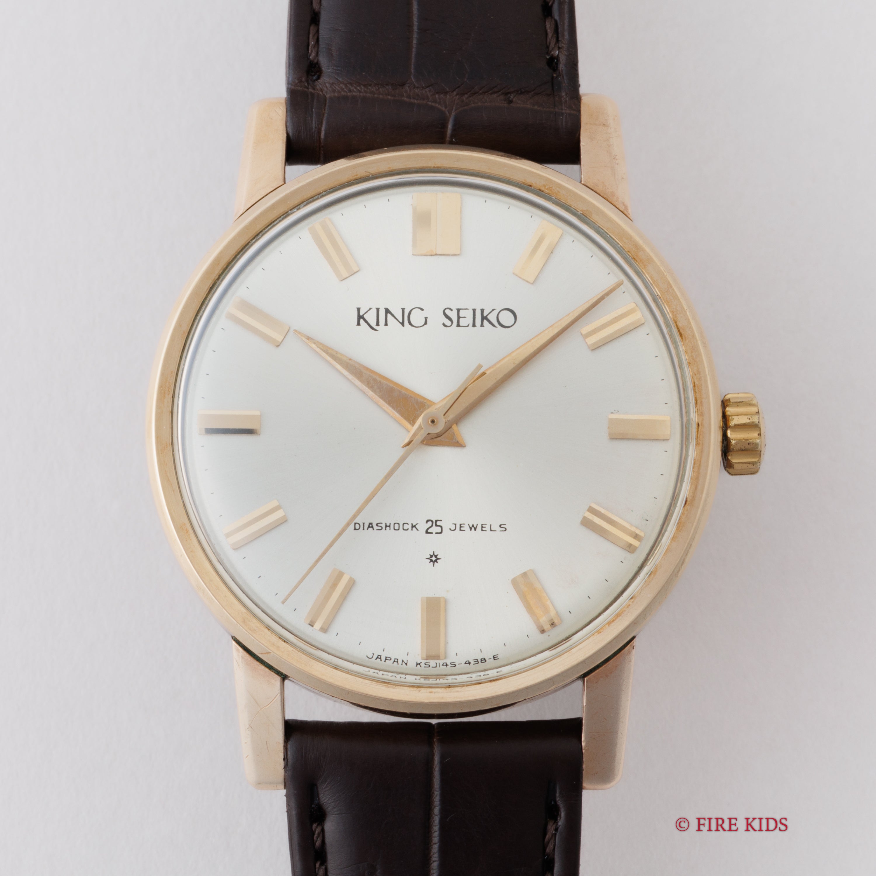 キングセイコーファーストモデル 1962年製 100ミクロン金張り Ref. J14102E KS SDダイヤル