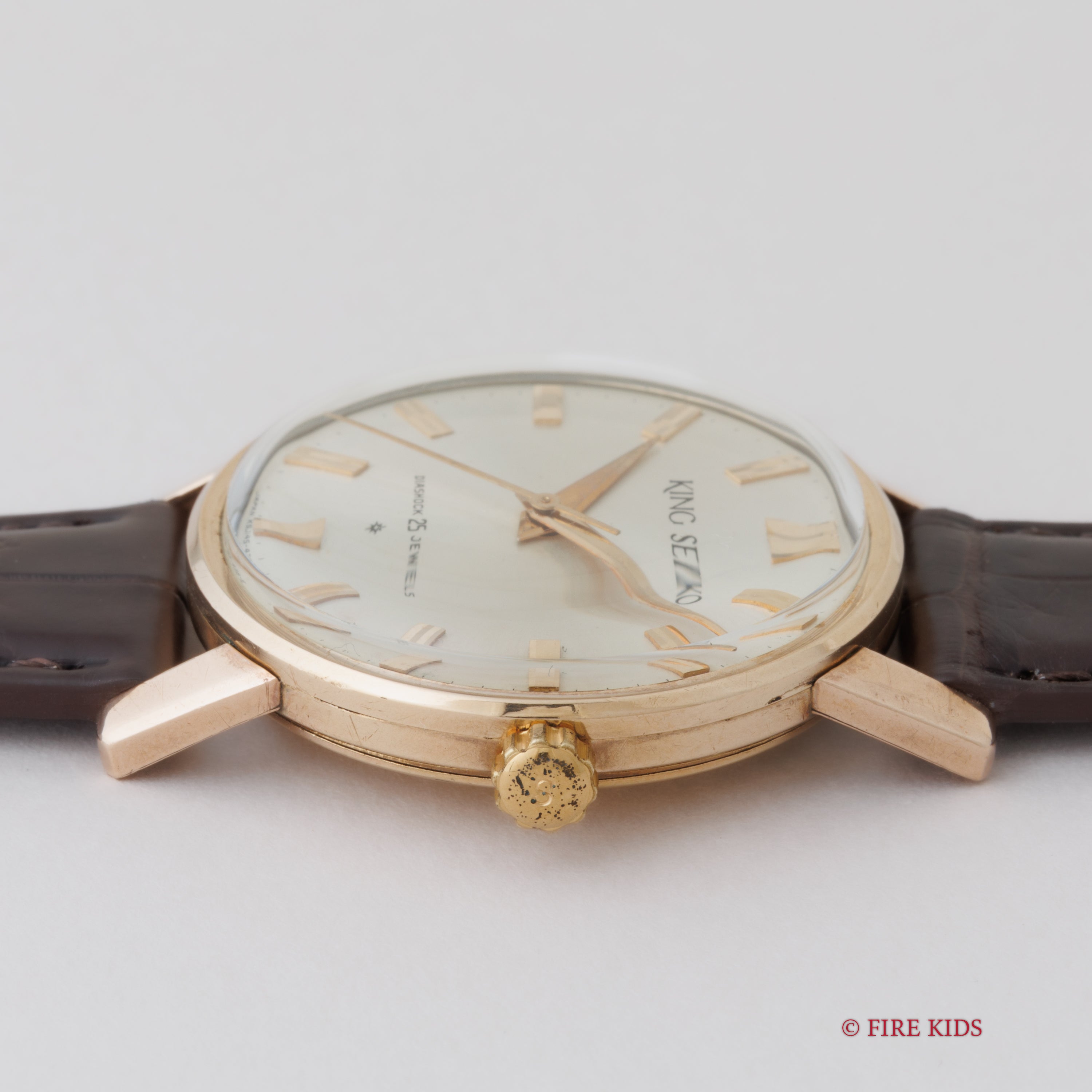 キングセイコーファーストモデル 1962年製 100ミクロン金張り Ref. J14102E KS SDダイヤル