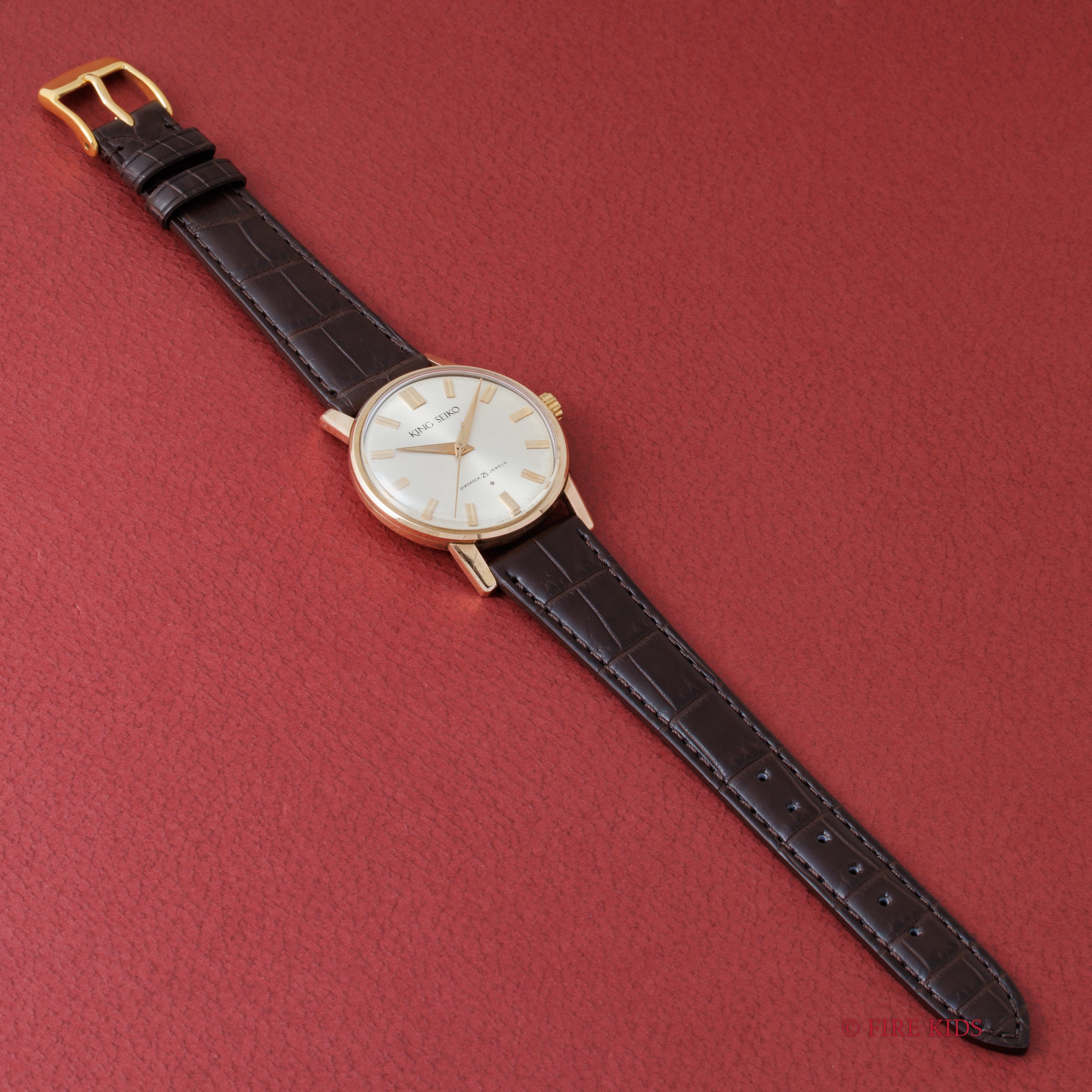 キングセイコーファーストモデル 1962年製 100ミクロン金張り Ref. J14102E KS SDダイヤル