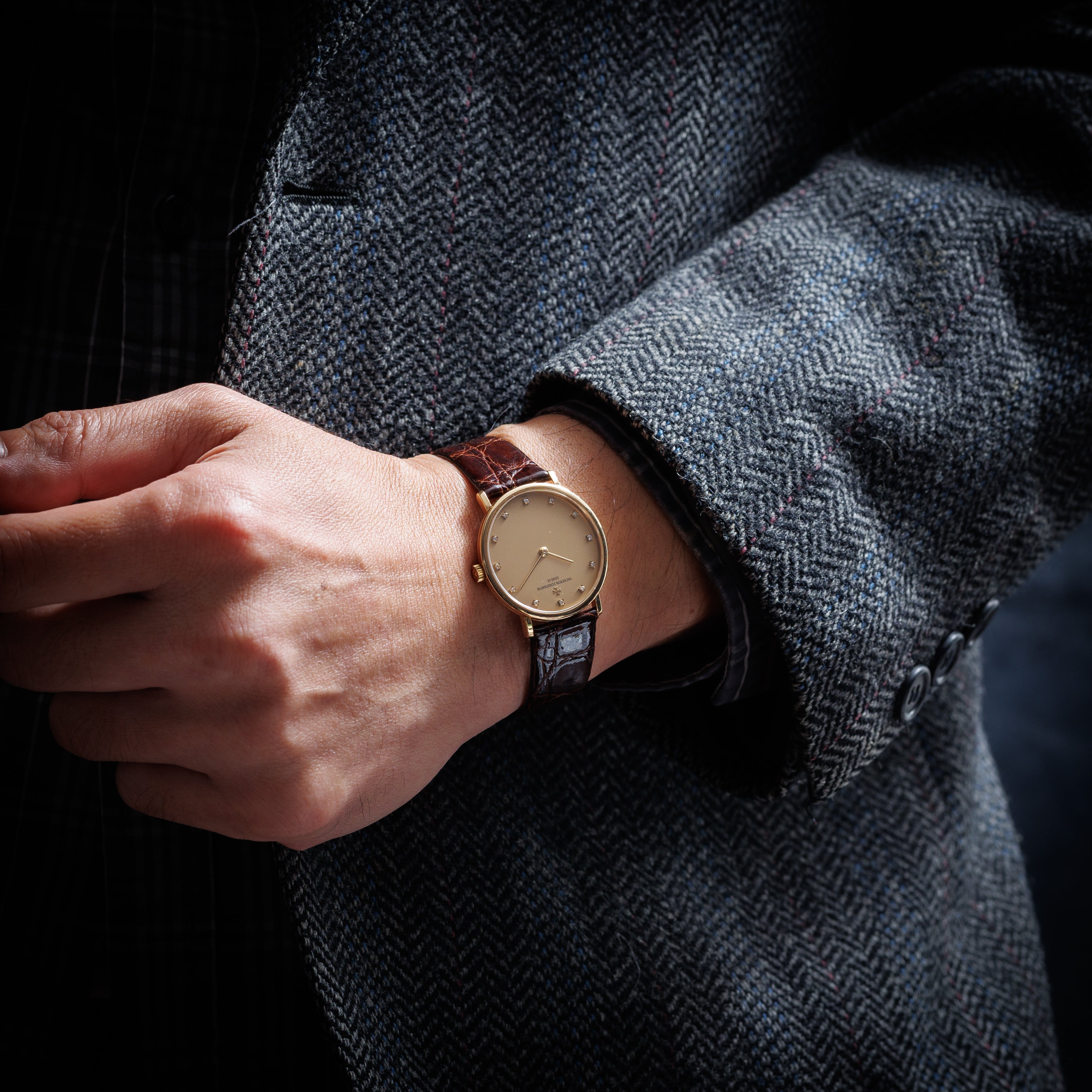 ヴァシュロン・コンスタンタン エッセンシャル 1990年代製 Ref.31039/1 18金イエローゴールド 純正尾錠付き