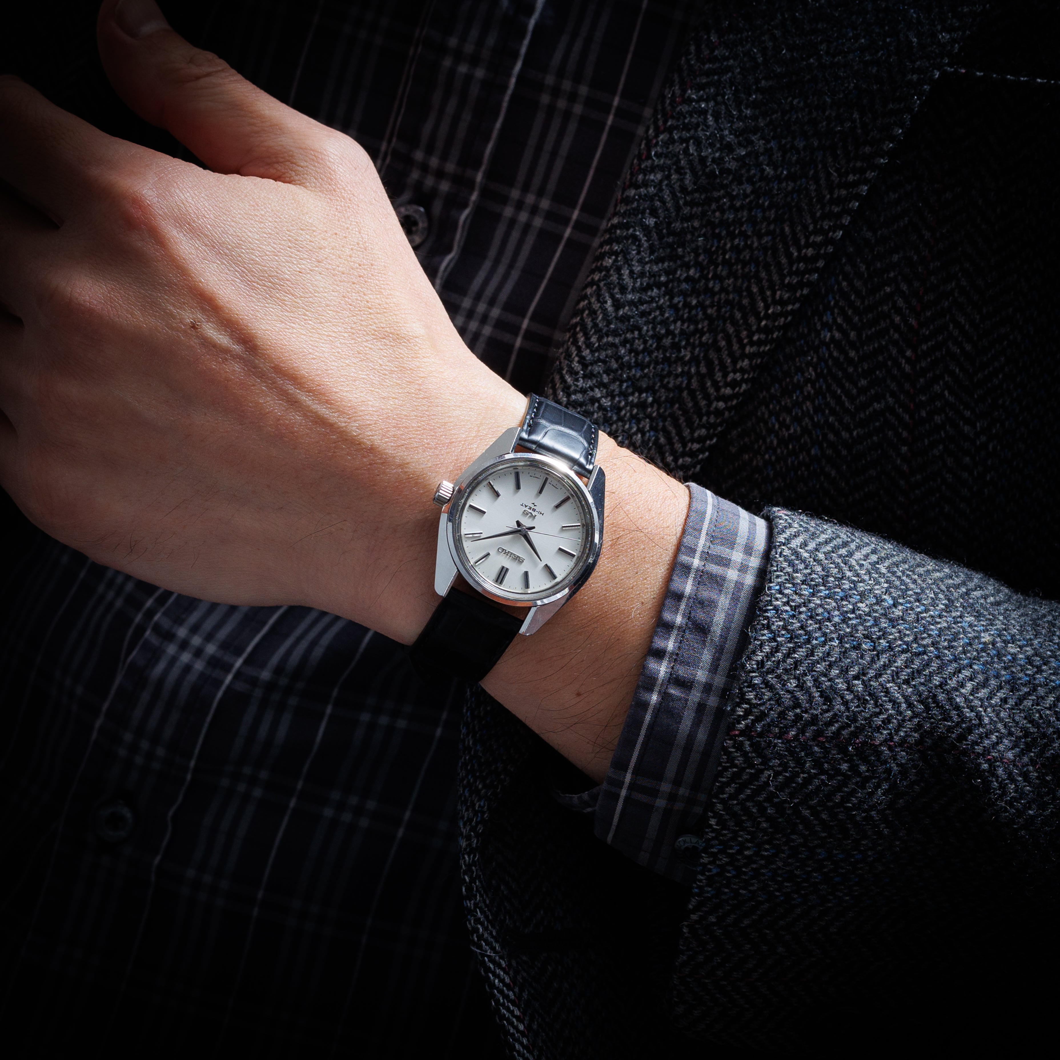 キングセイコー ハイビート 1970年製 Ref.45-7001 ノンデイト シルバーダイヤル