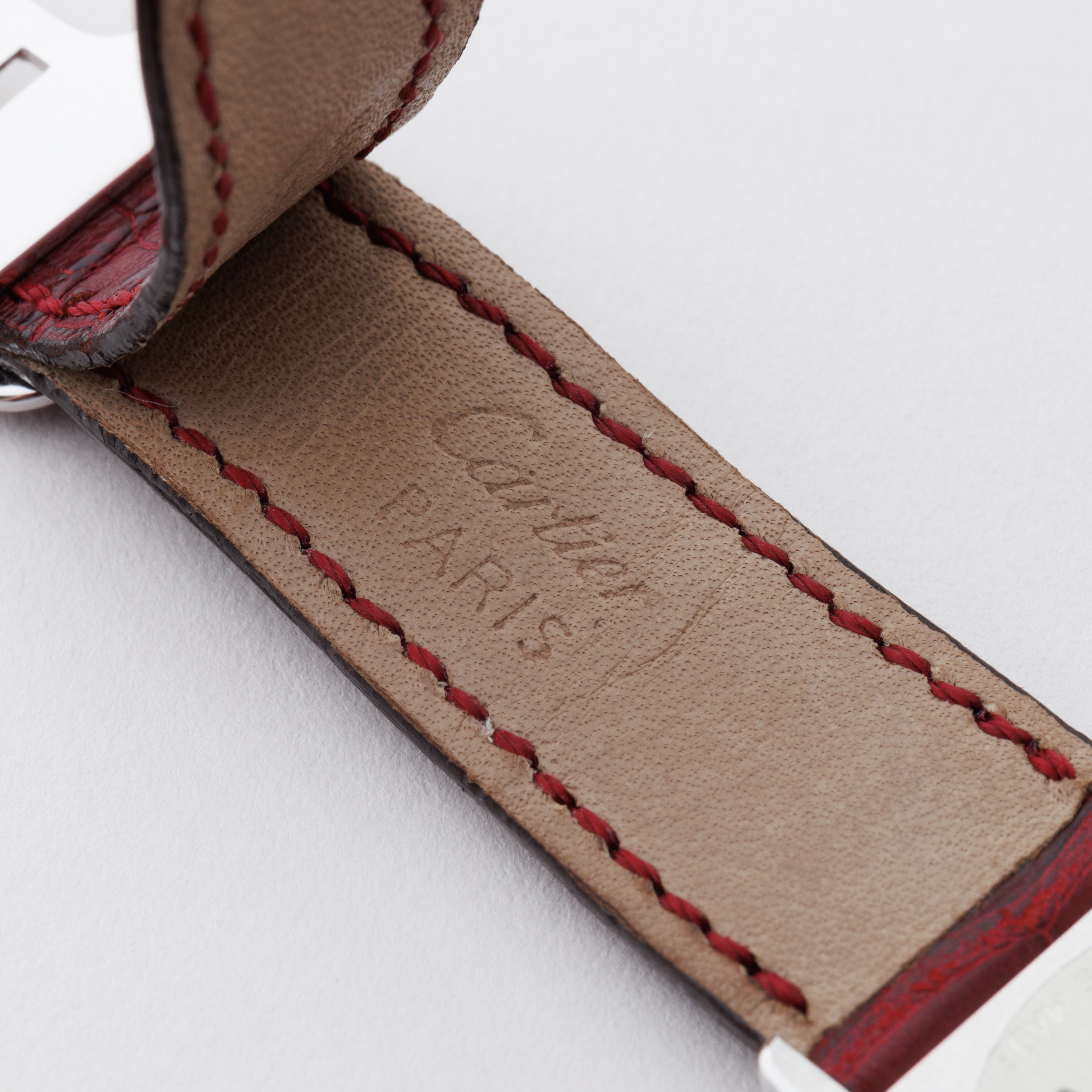 カルティエ サントス デュモン 2000年製 Ref.W1528251 CPCP エクストラフラット プラチナケース 箱、ギャラ付き