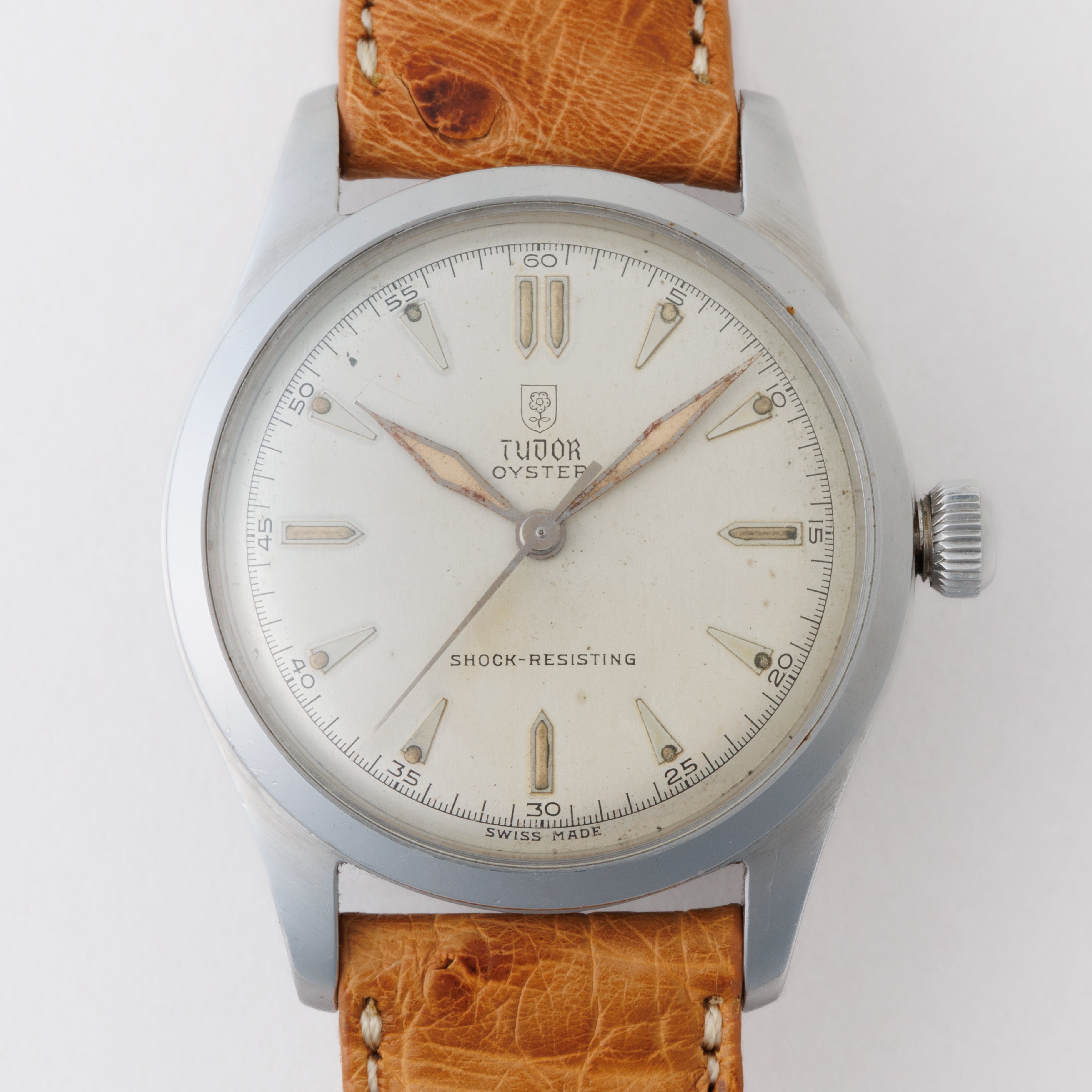 チューダー 盾薔薇オイスター 1950年代前半製 手巻 ローザンジュ針