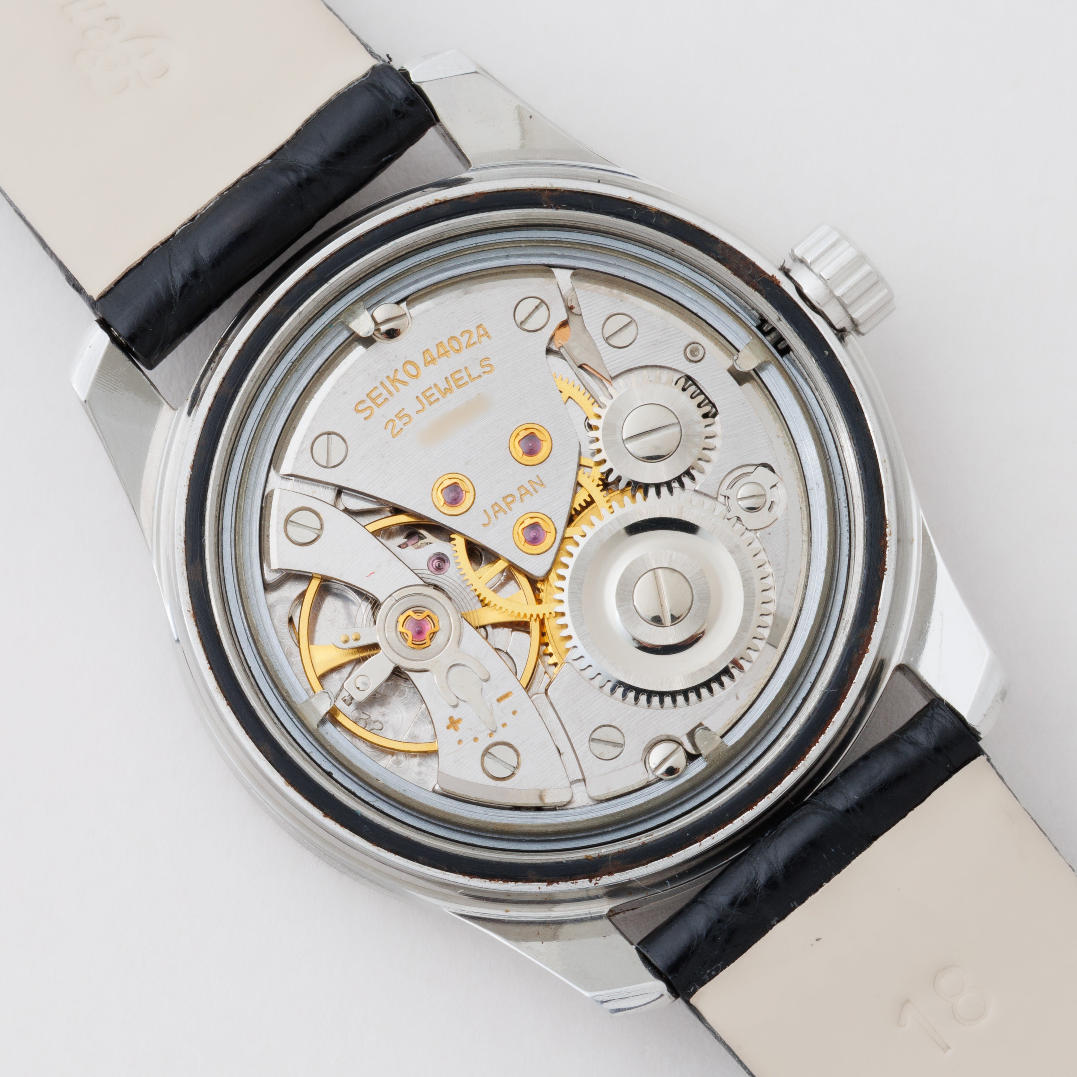 キングセイコー 1965年製 Ref.4402-8000 44KS前期型盾メダリオン シルバーダイヤル ロービート手巻き 純正尾錠 美品