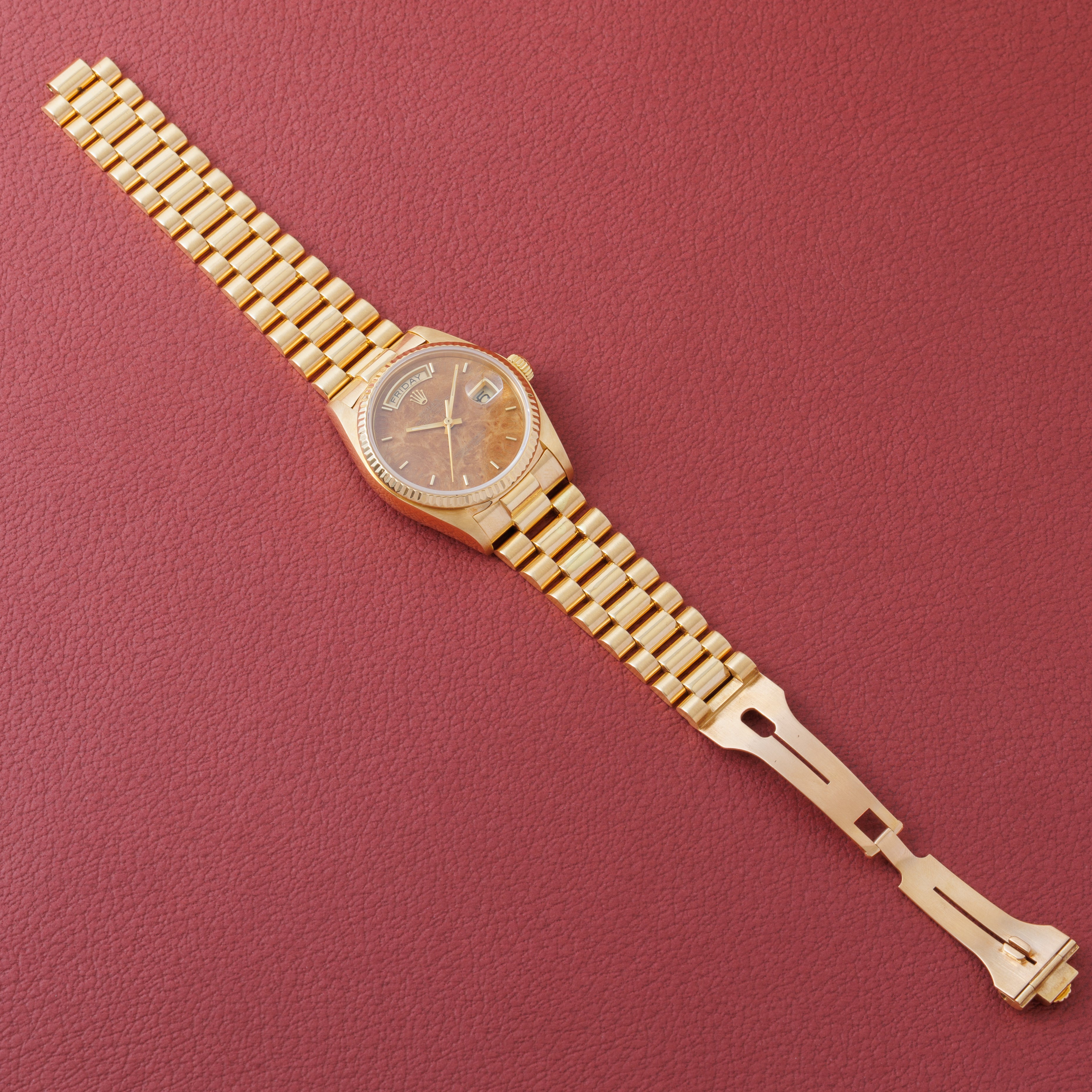 ロレックス デイデイト 1981年製 Ref.18038 ウォールナットダイヤル