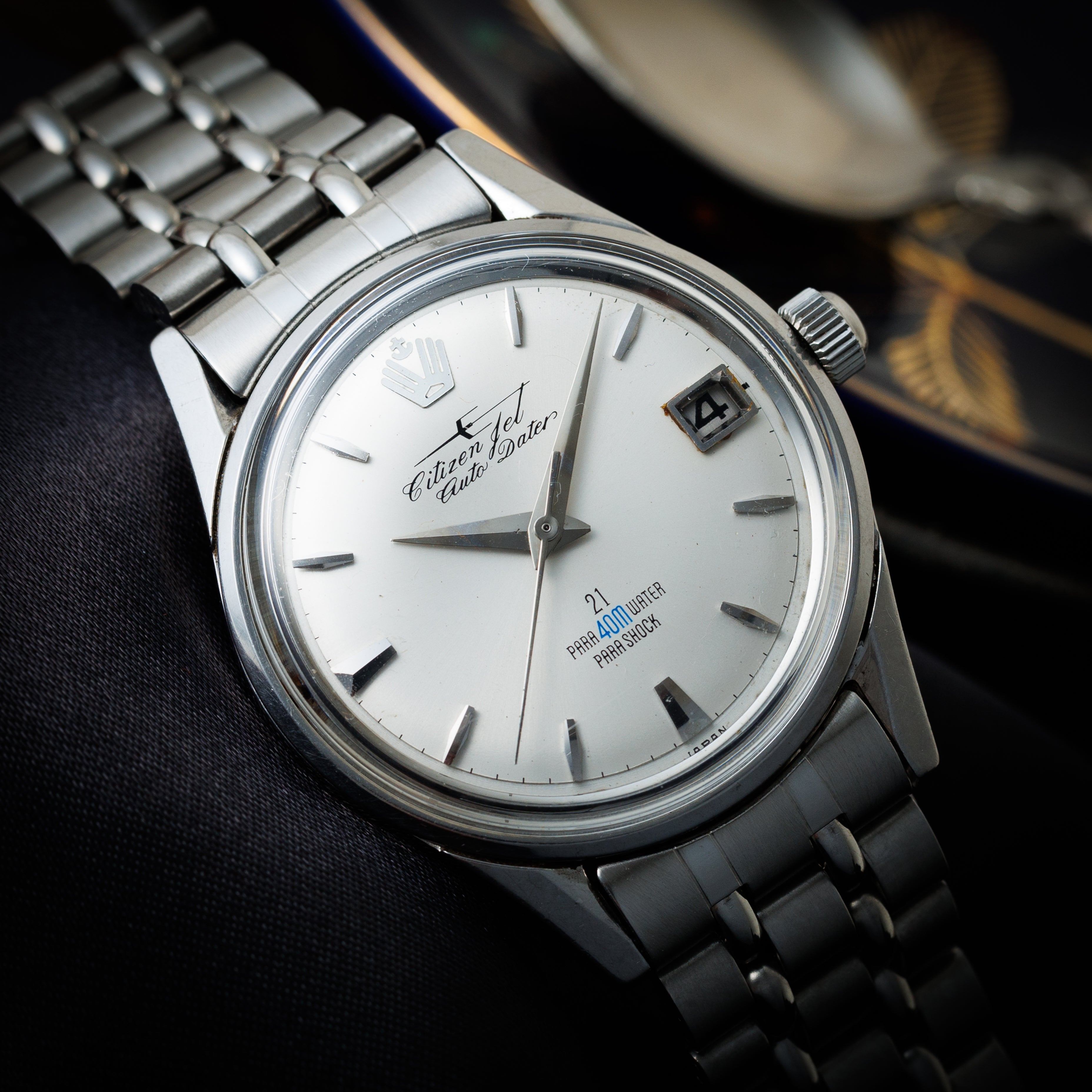 シチズン 海上自衛隊ジェット オートデーター ホワイトダイヤル 1964年製 自動巻 ミリタリーウオッチ