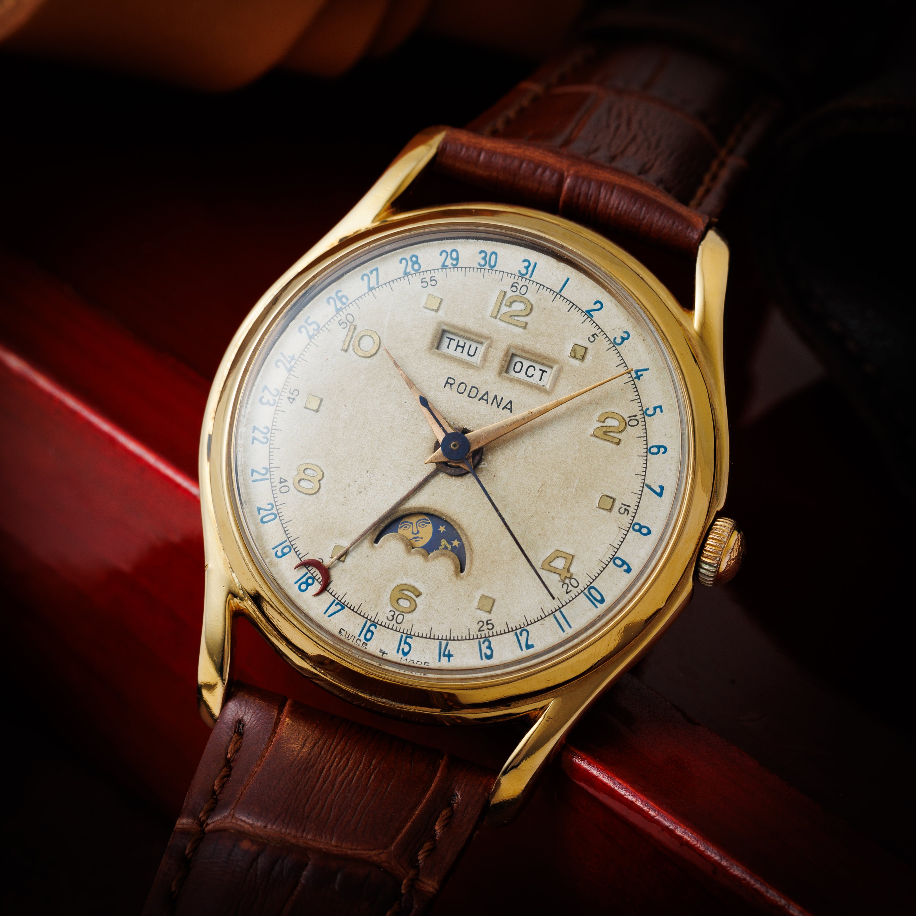 RODANA トリプルカレンダームーンフェイズ 1950年代製 手巻 ヴィーナス206