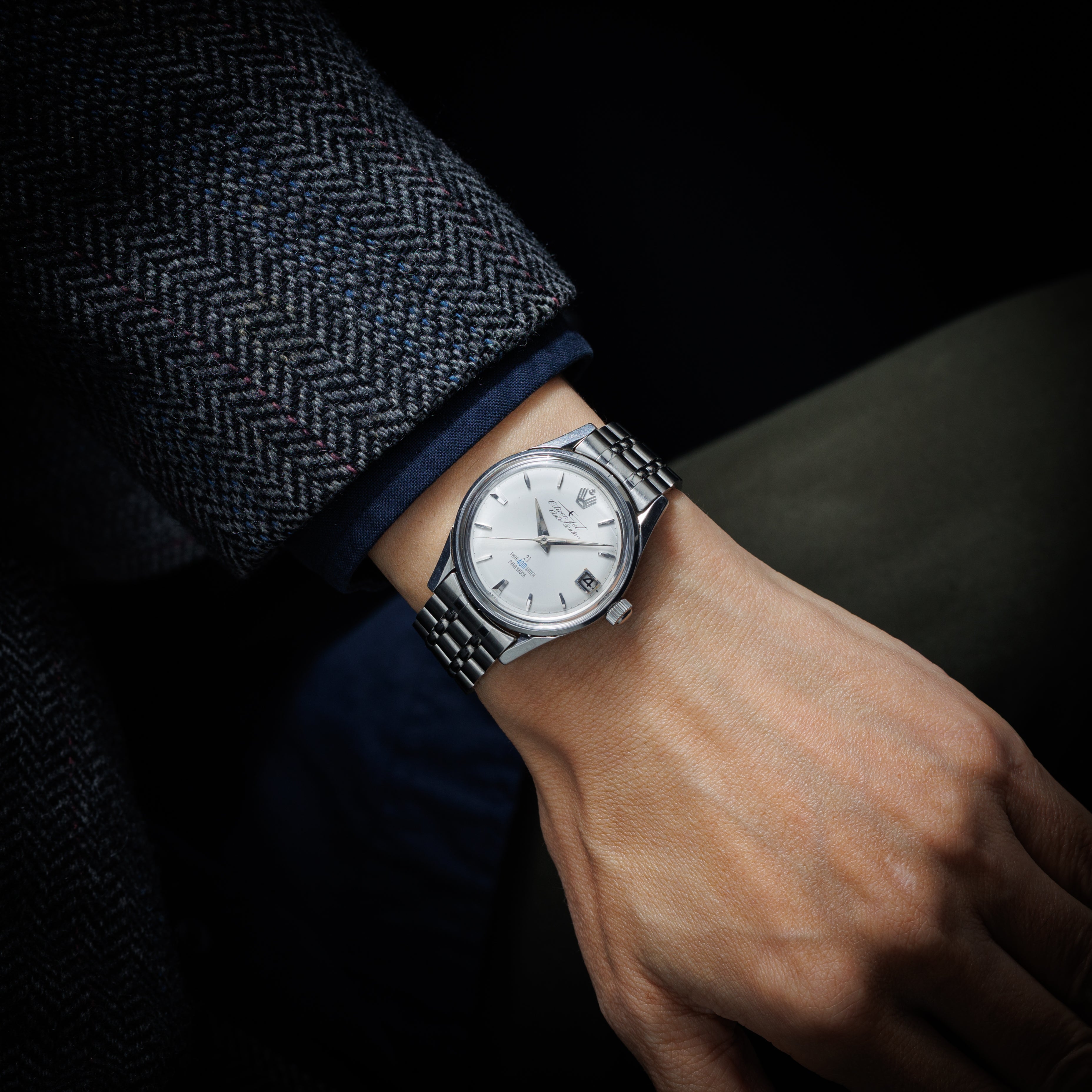 シチズン 海上自衛隊ジェット オートデーター ホワイトダイヤル 1964年製 自動巻 ミリタリーウオッチ