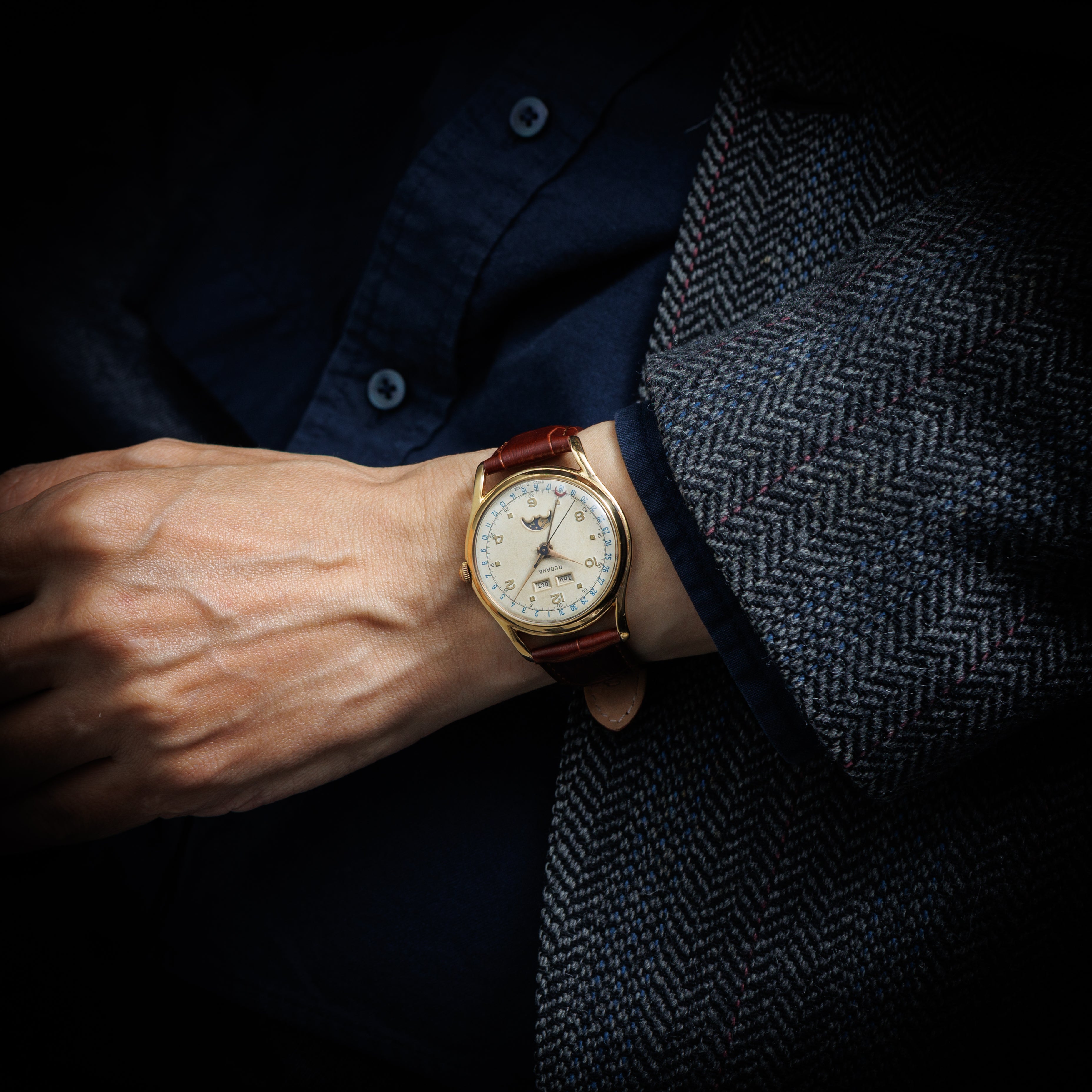 RODANA トリプルカレンダームーンフェイズ 1950年代製 手巻 ヴィーナス206