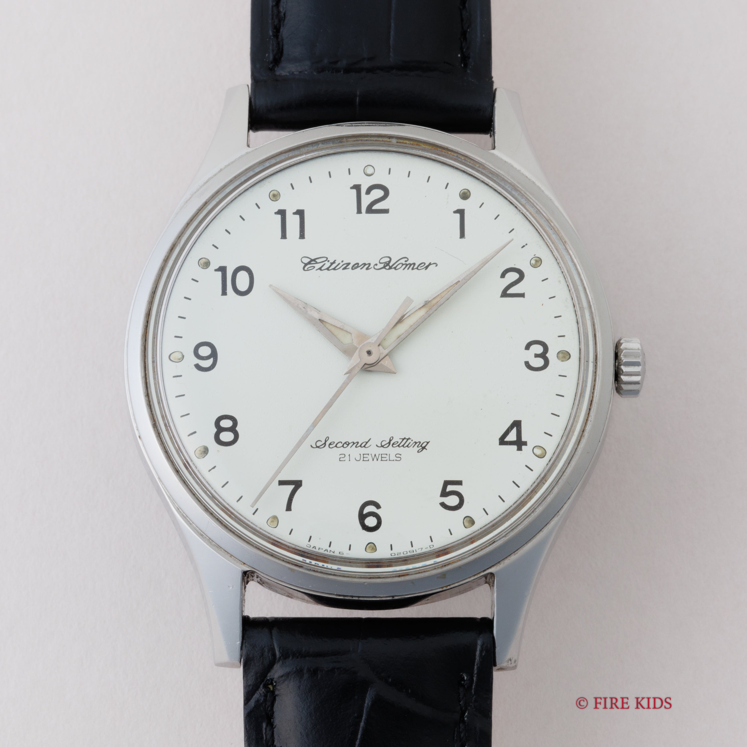 シチズン ホーマー 国鉄 1975年製 鉄道時計 手巻き 秒針規制装置 昭和50年