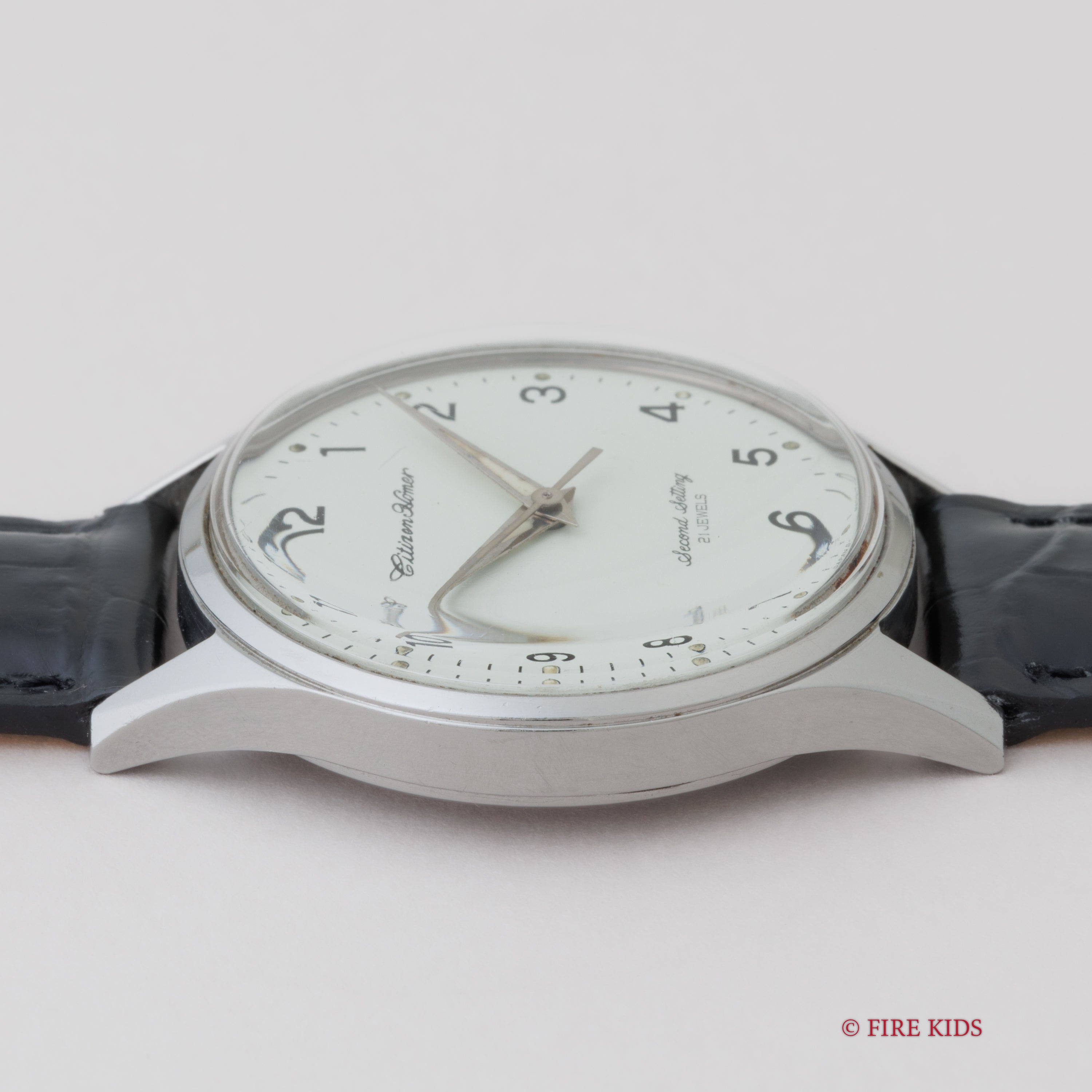 シチズン ホーマー 国鉄 1975年製 鉄道時計 手巻き 秒針規制装置 昭和50年