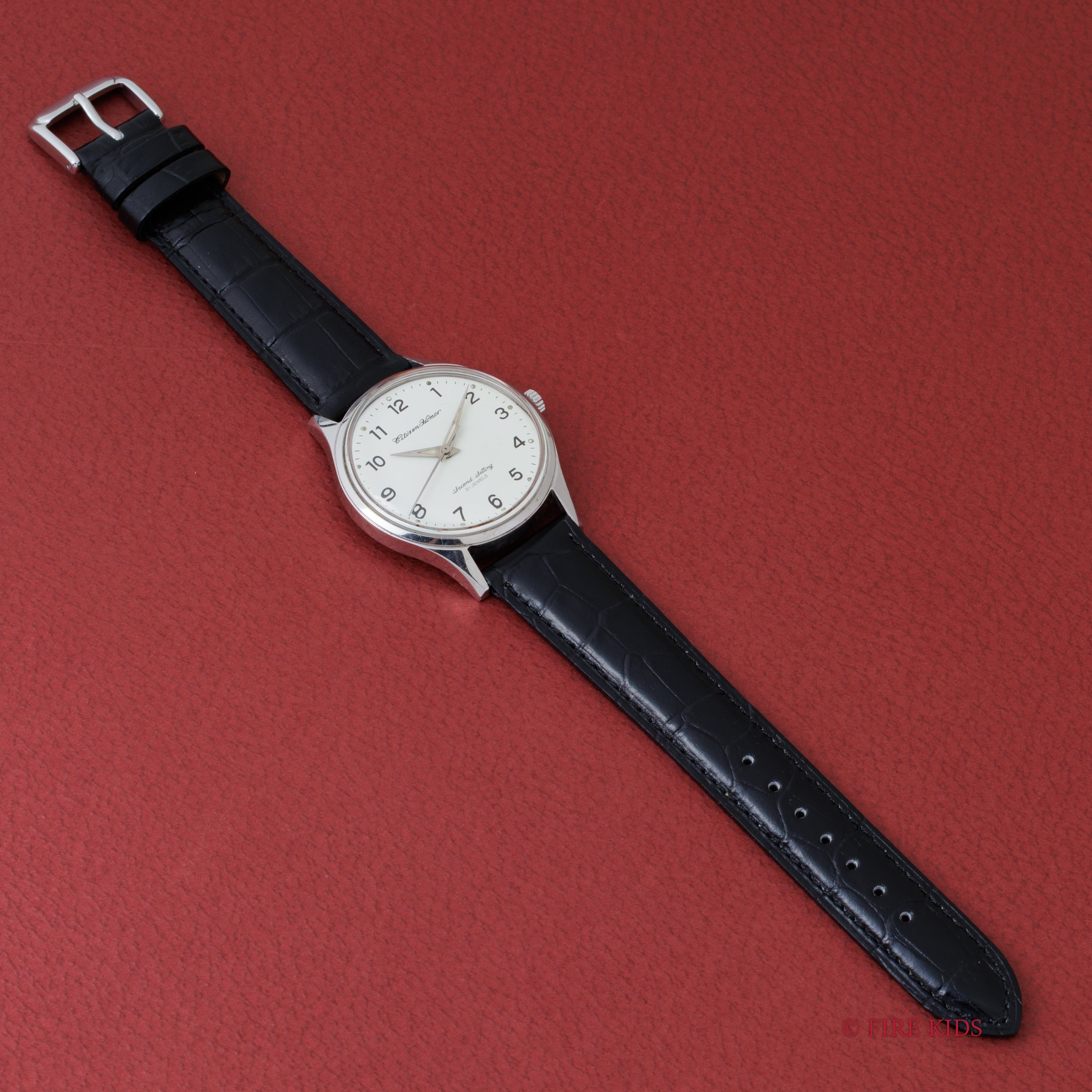 シチズン ホーマー 国鉄 1975年製 鉄道時計 手巻き 秒針規制装置 昭和50年