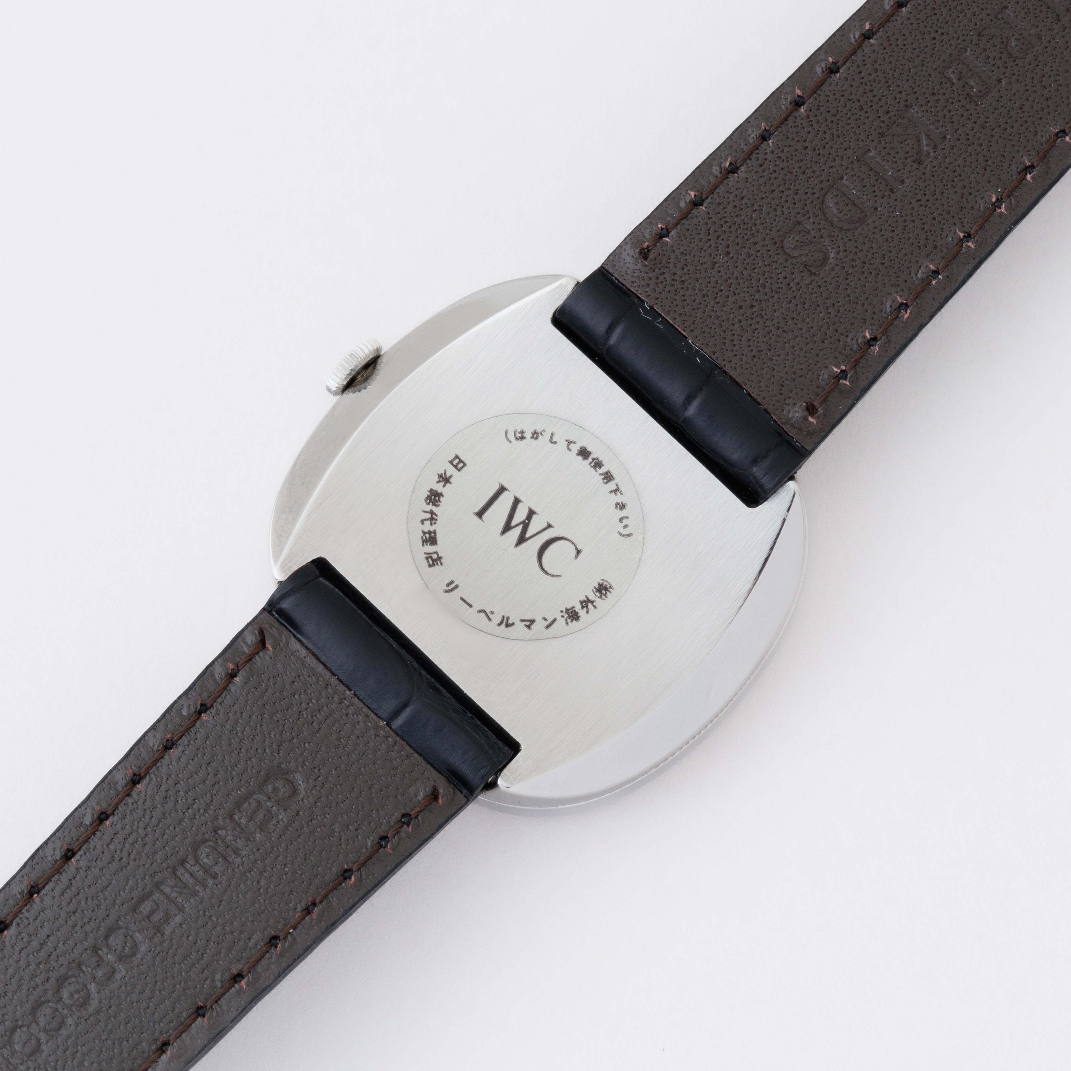 IWC ブラック Ref.2584 1976年製 Cal.423 手巻き 純正尾錠・修理明細付き