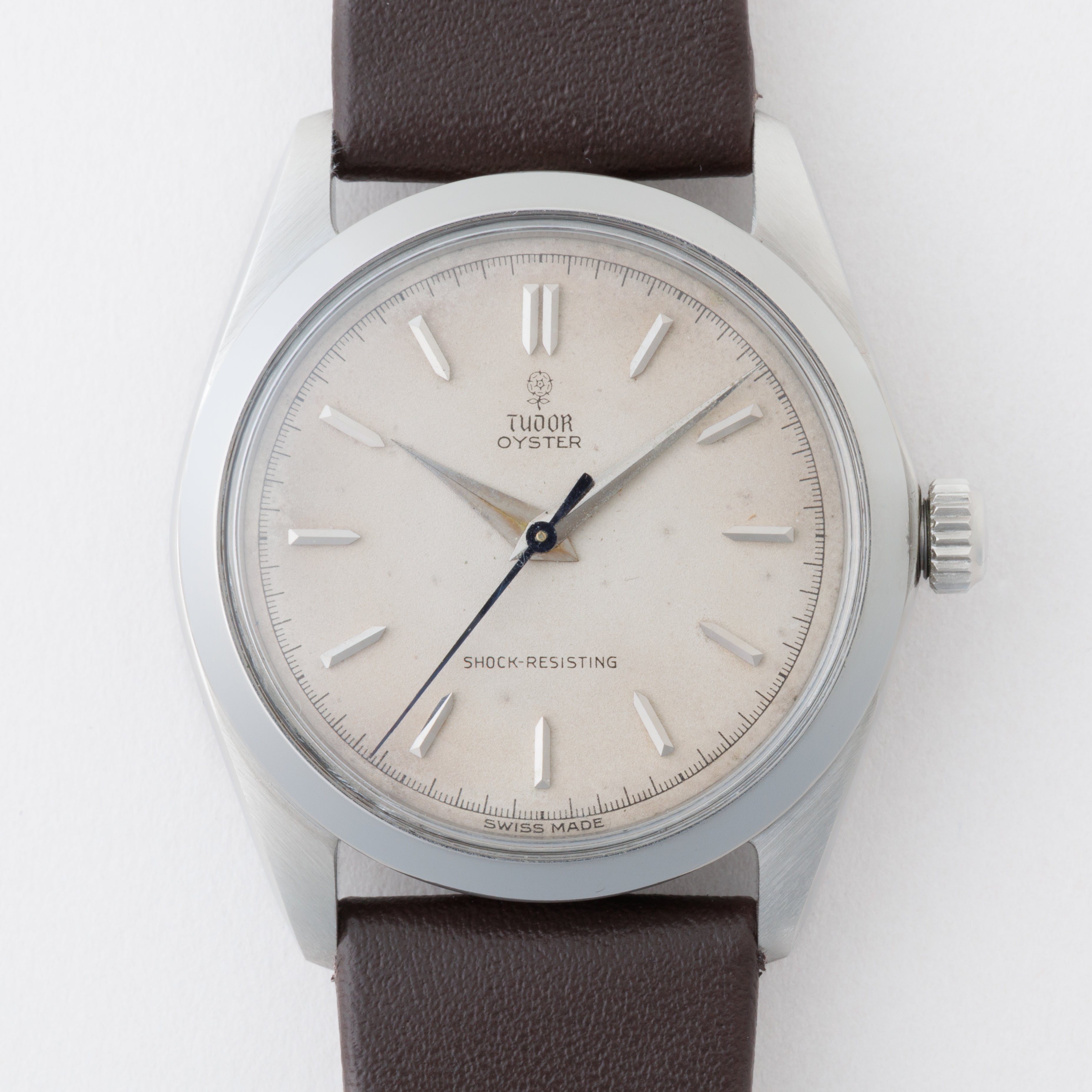 チューダー オイスター 小薔薇 1966年製 Ref.7984 王冠リューズ 砲弾インデックス ブルースチール秒針