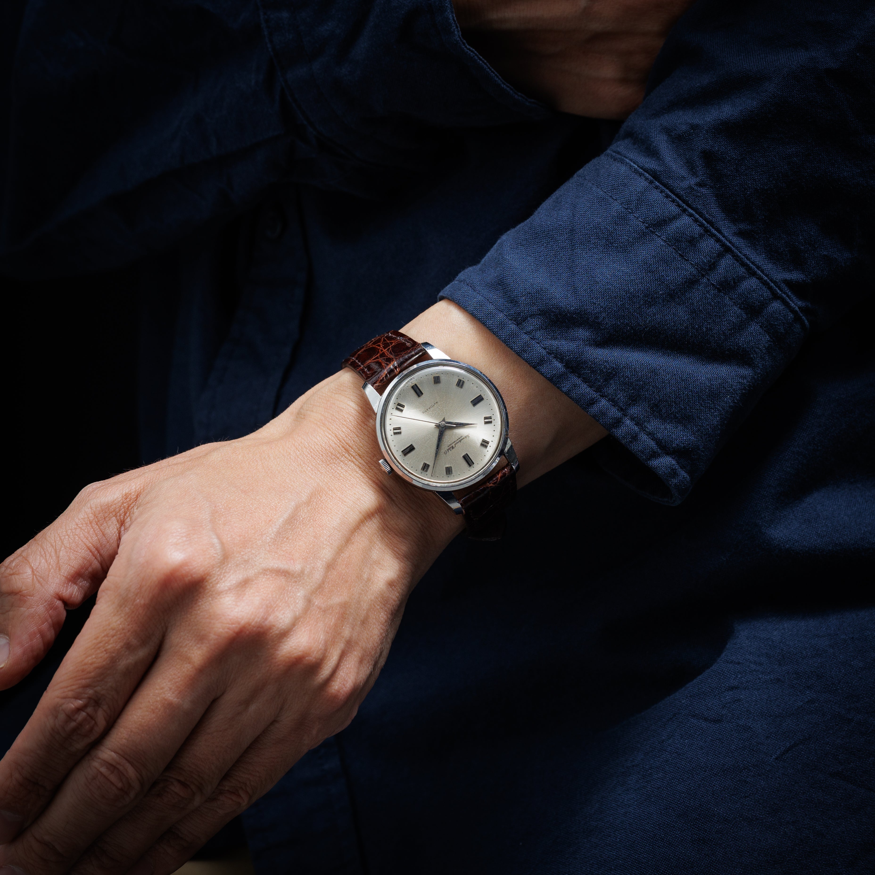 IWC	ビッグケース ノンデイト ショートインデックス 1963年製 自動巻き Ref.648A Cal.853