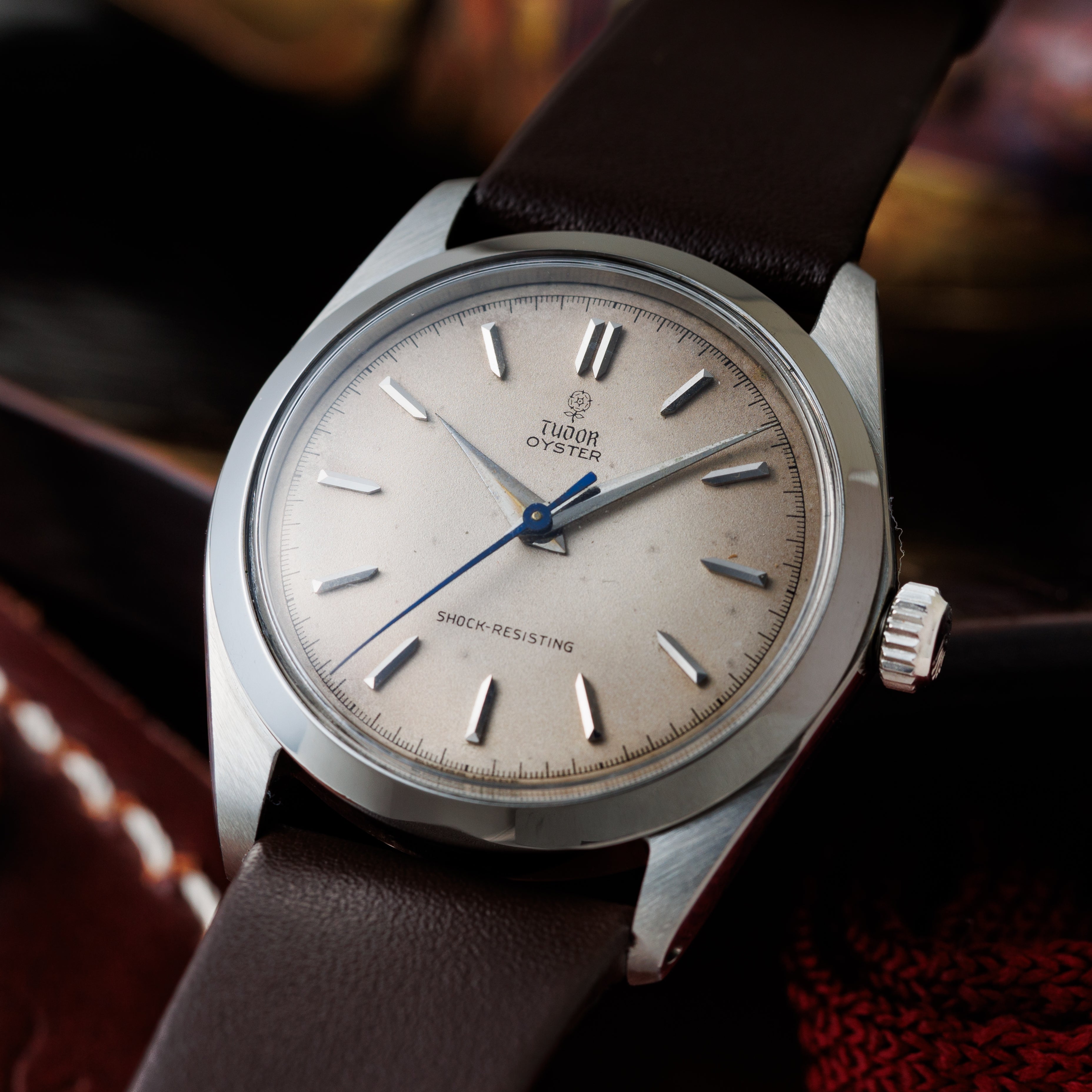 チューダー オイスター 小薔薇 1966年製 Ref.7984 王冠リューズ 砲弾インデックス ブルースチール秒針