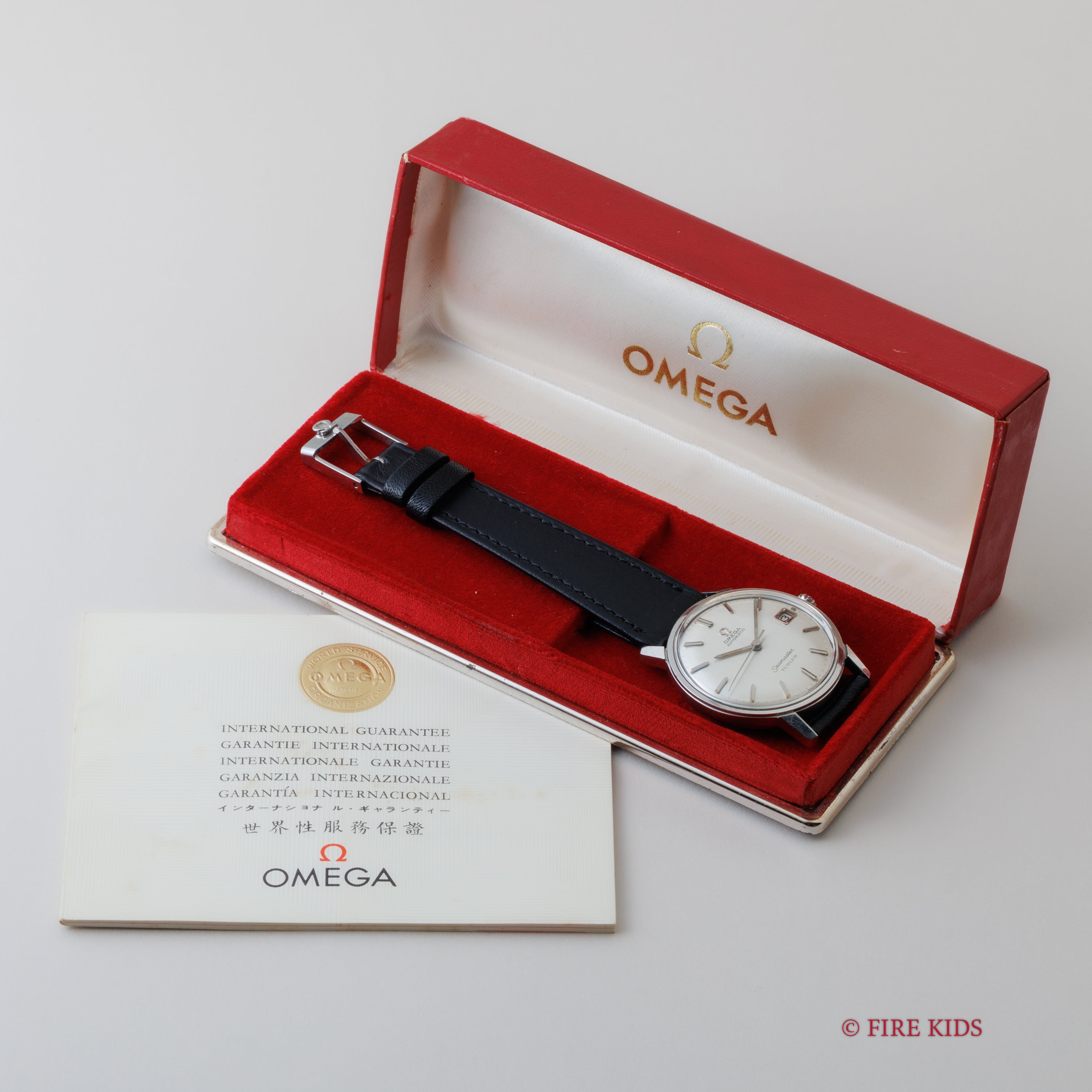 オメガ シーマスター 1965年製 Ref.166.002 オートマチックモデル チューラーダブルネーム 箱、ギャラ付き