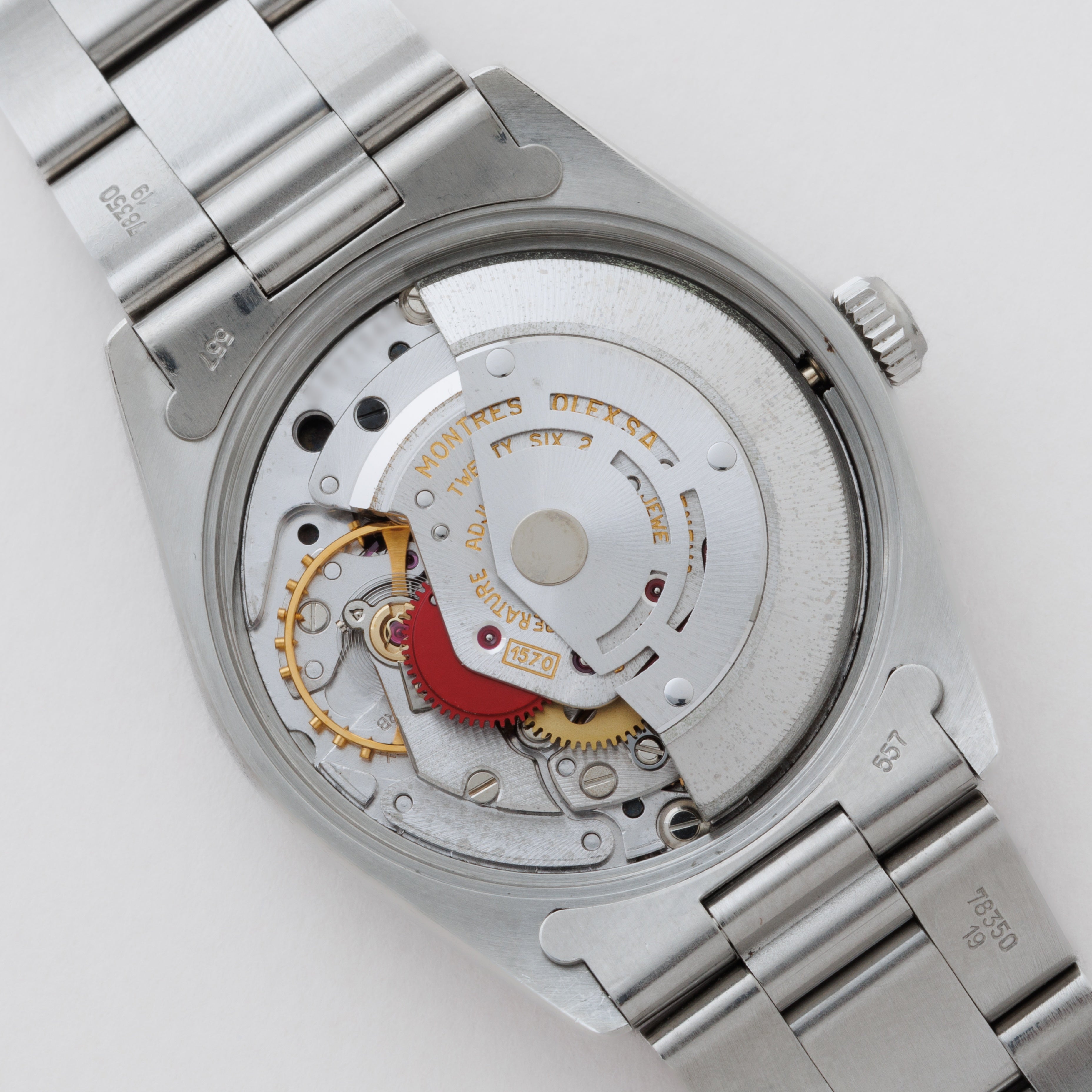 ロレックス オイスターパーペチュアル エンジンターンドベゼル 1988年製 Ref.1007 グレーダイヤル 純正ブレス