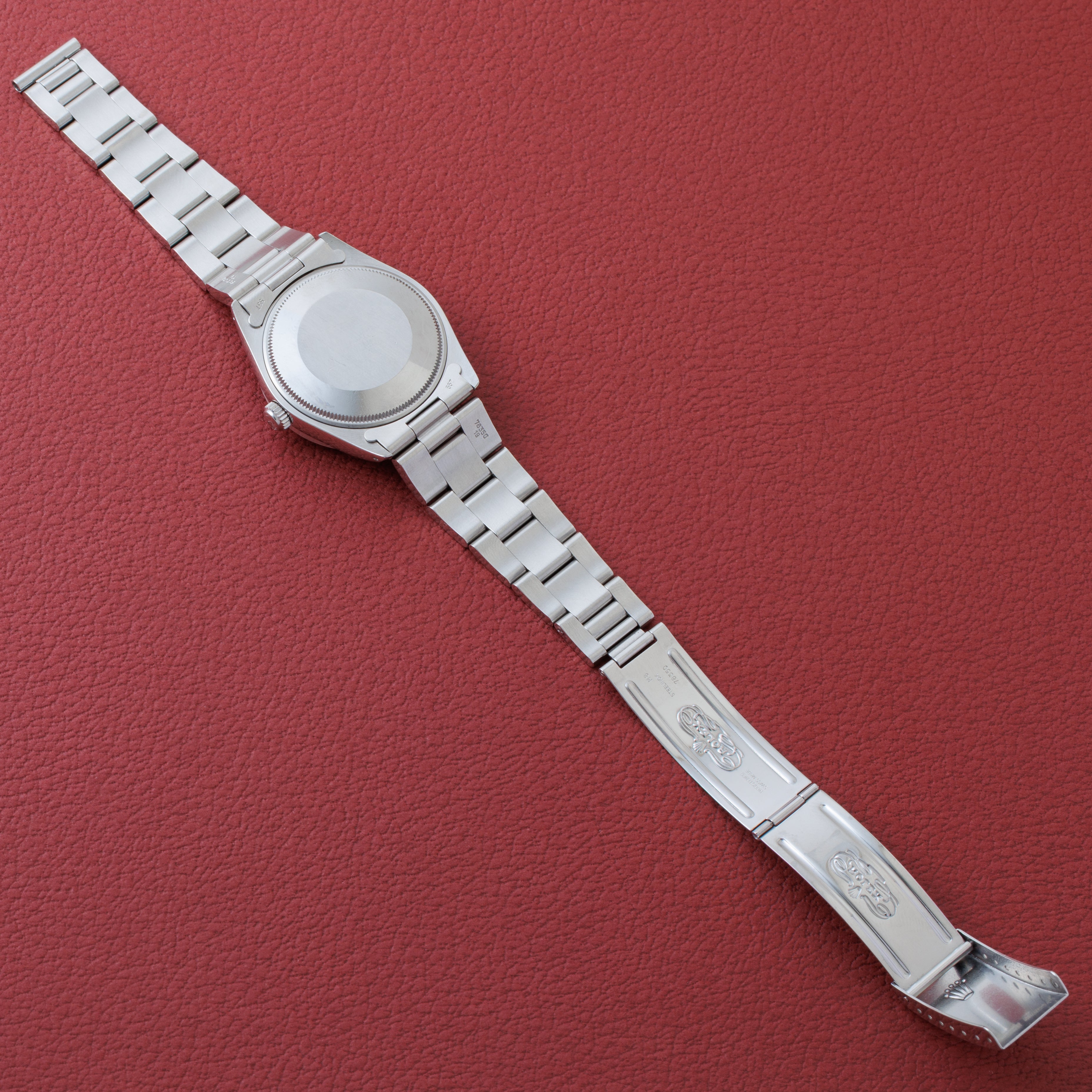ロレックス オイスターパーペチュアル エンジンターンドベゼル 1988年製 Ref.1007 グレーダイヤル 純正ブレス