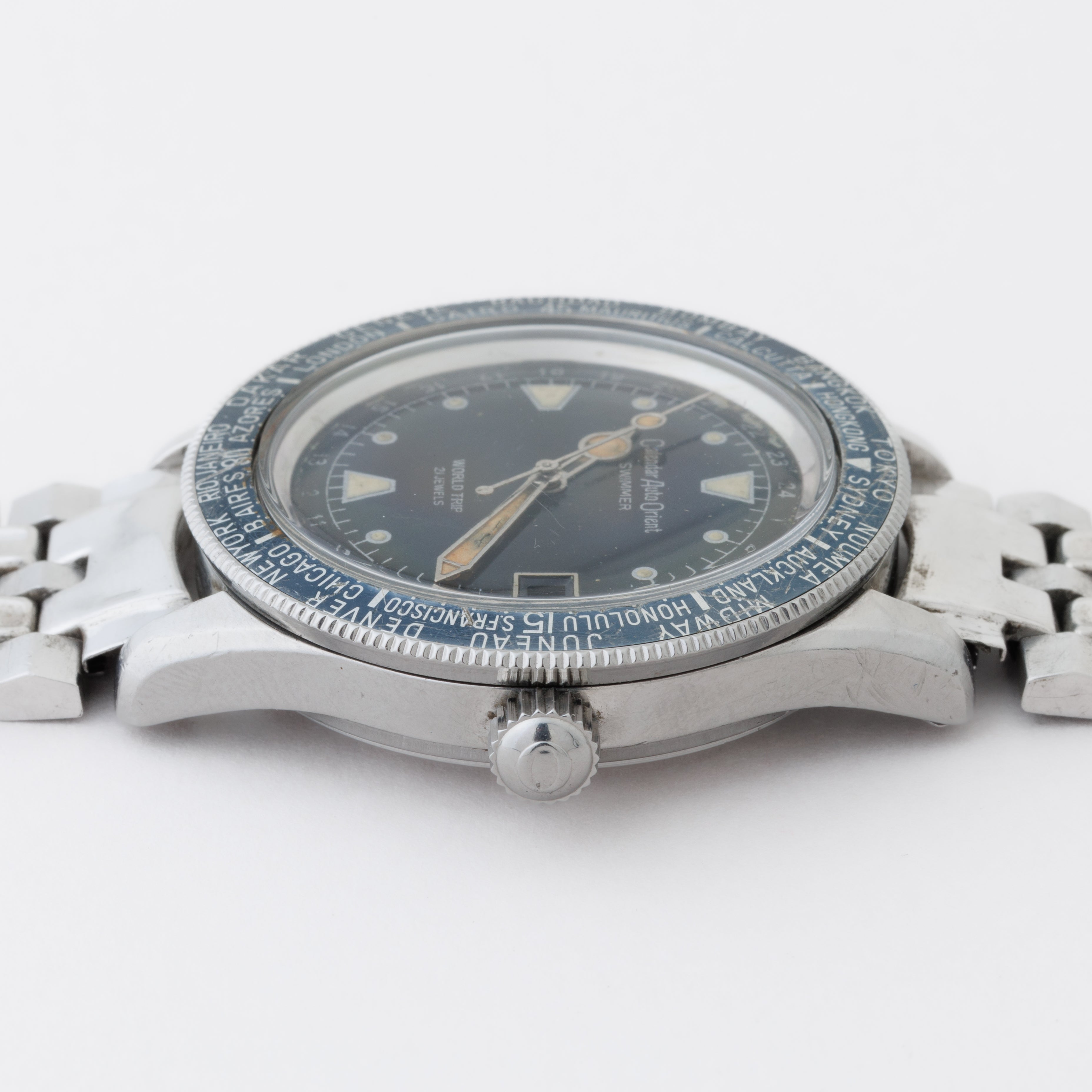 オリエント 1960年代製 カレンダー オート オリエント スイマー ワールドトリップ