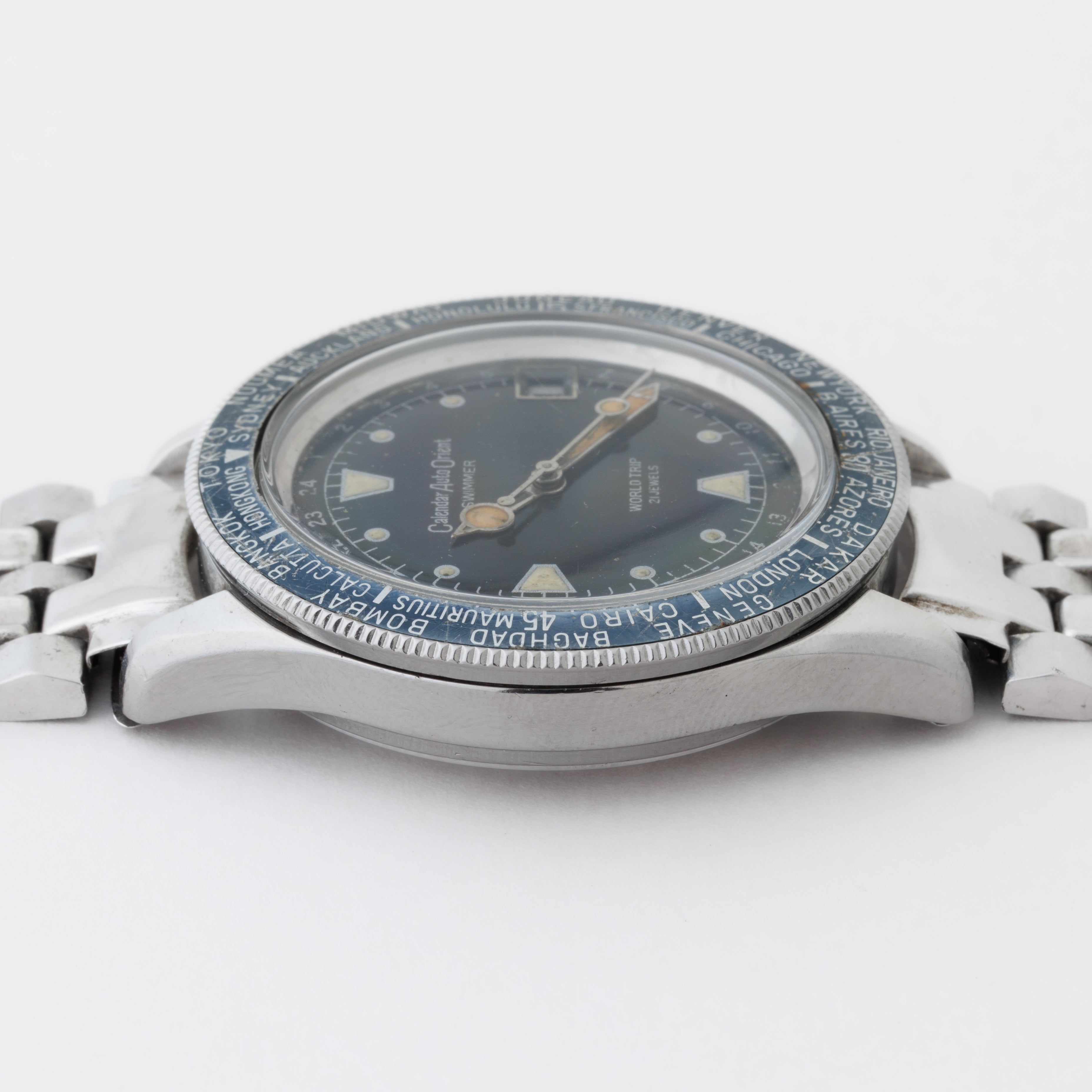 オリエント 1960年代製 カレンダー オート オリエント スイマー ワールドトリップ