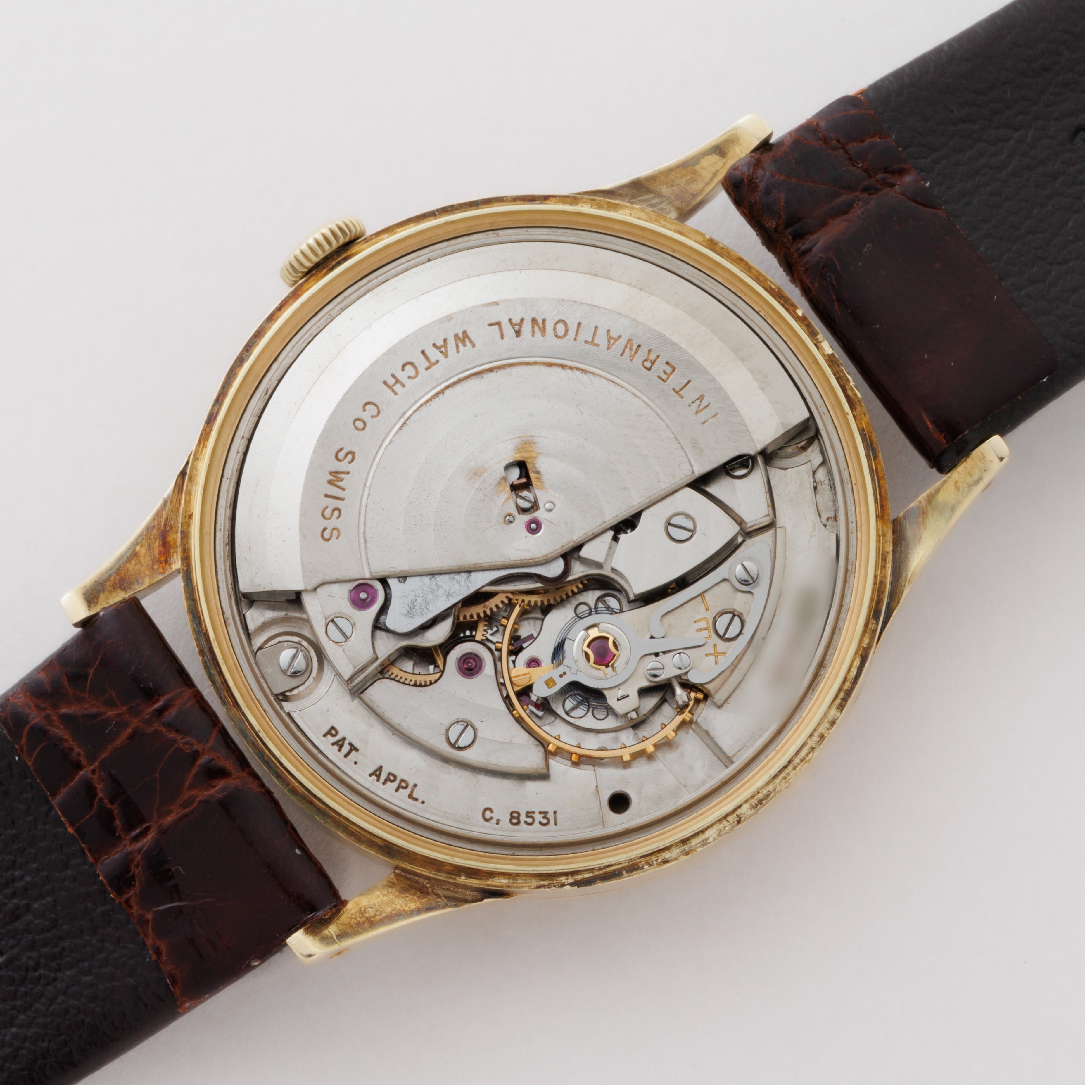 IWC ラウンドケース 自動巻き YG/SS 金無垢 バックステン Ref.709A 1964年製 Cal.8531