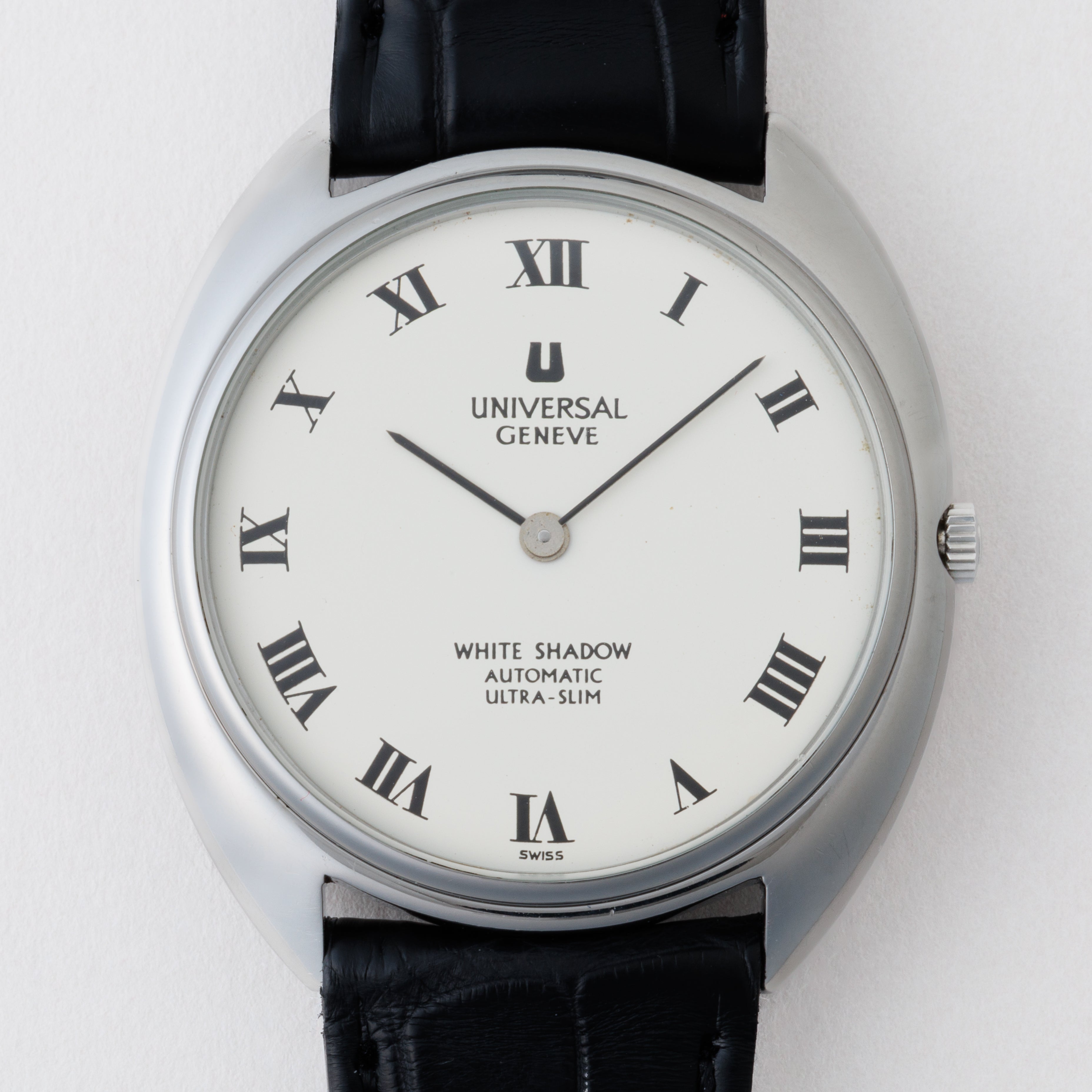 ユニバーサル ホワイトシャドウ オートマチック ウルトラスリム 1970年代製