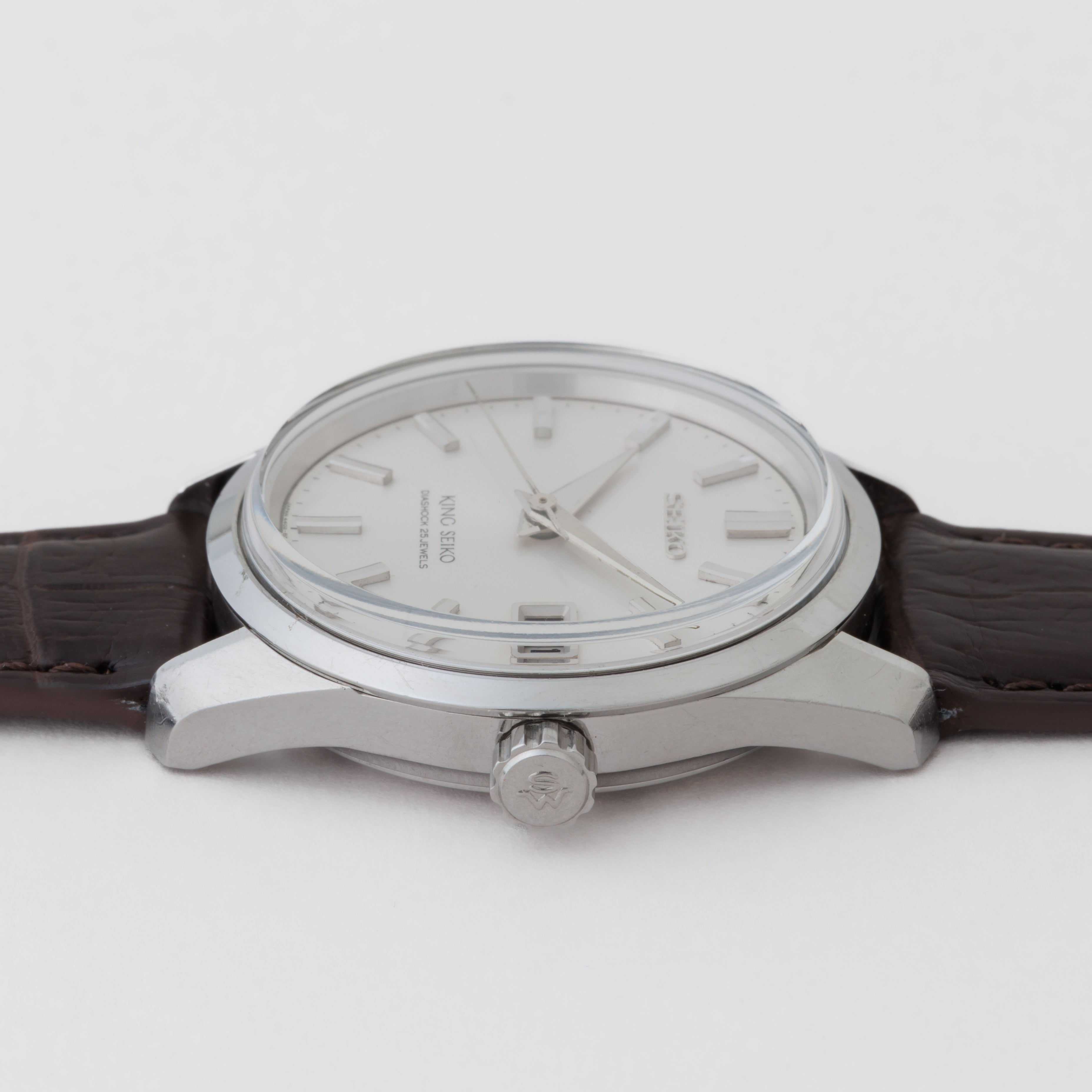 キングセイコー 1965年製 Ref.4402-8000 44KS前期型盾メダリオン シルバーダイヤル ロービート手巻き