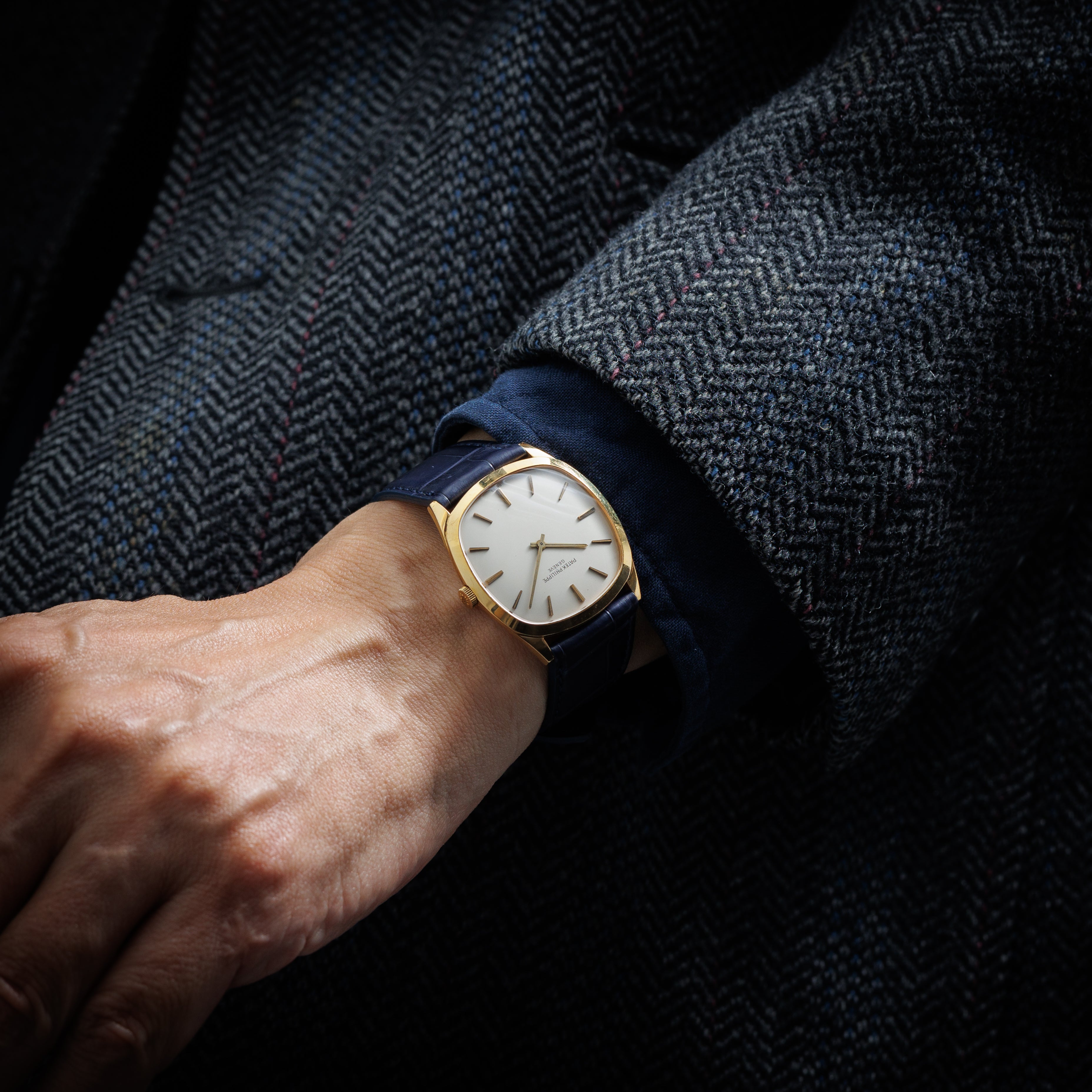 パテックフィリップ ゴールデンエリプス 18金無垢 手巻き 1970年代 Ref.3544 Cal.23-300PM