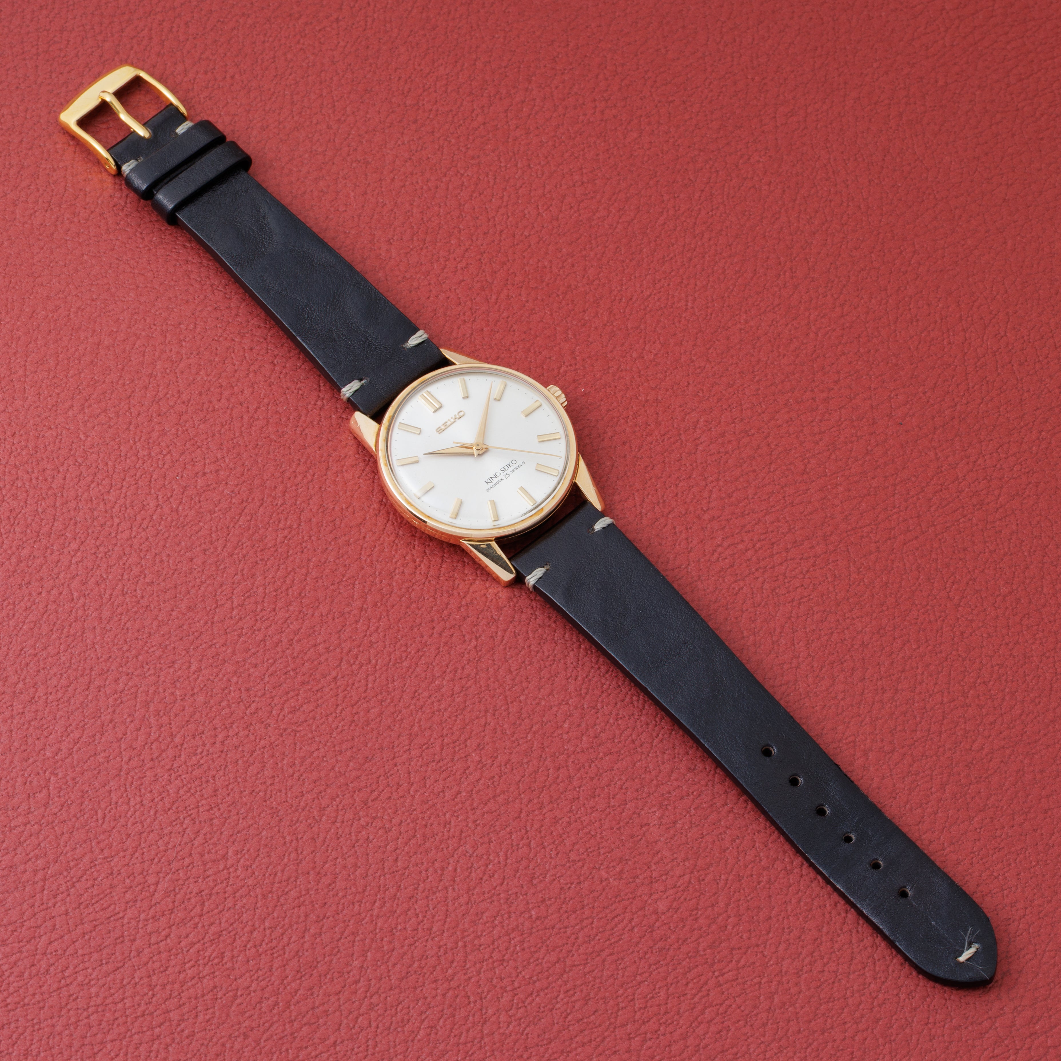 キングセイコー 1964年製 AGFケース Ref.44‐2000 盾メダリオン ロービート手巻きノンデイト 44KS