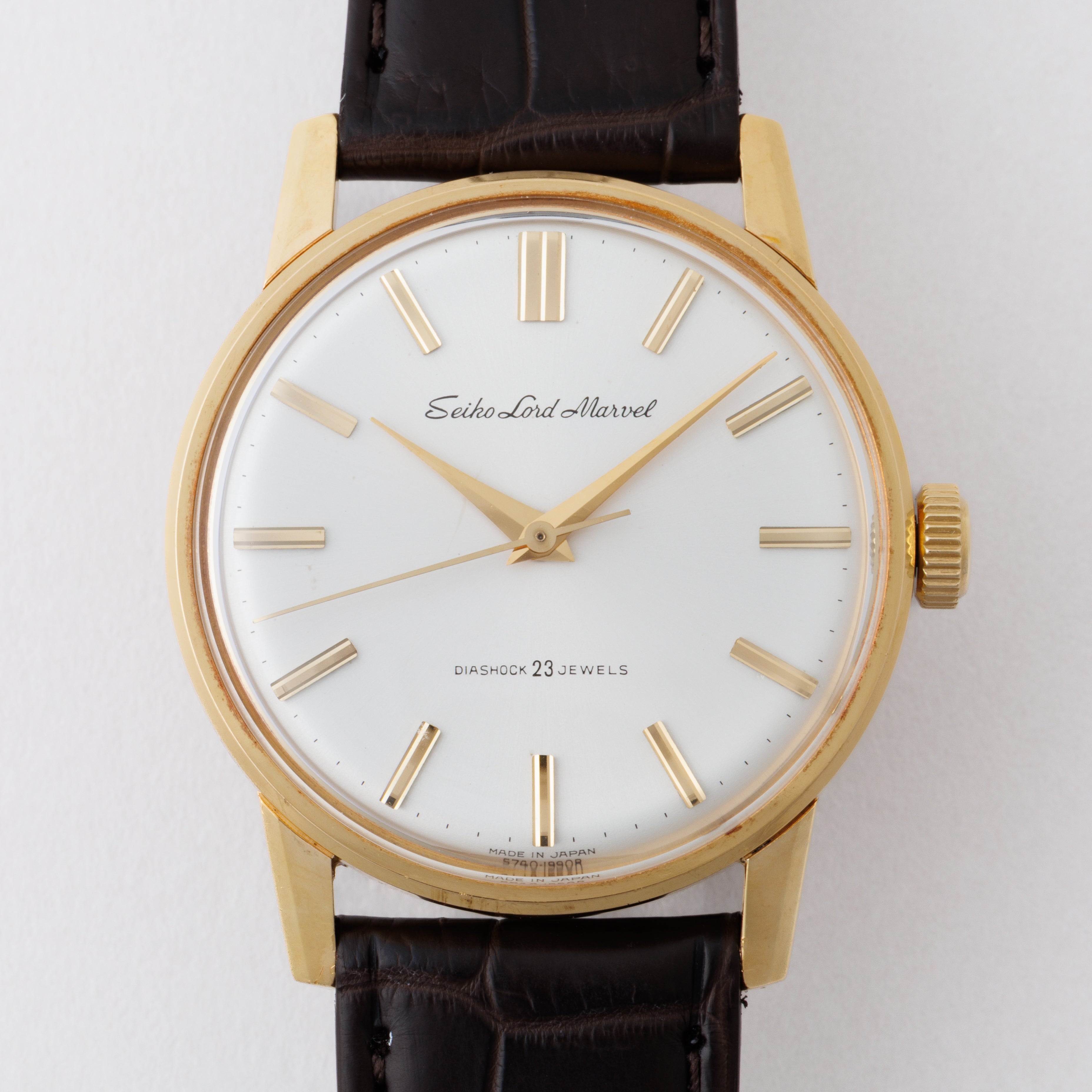 セイコー 18金無垢ロードマーベル ロービート手巻き 1967年製 Ref.5740-1990