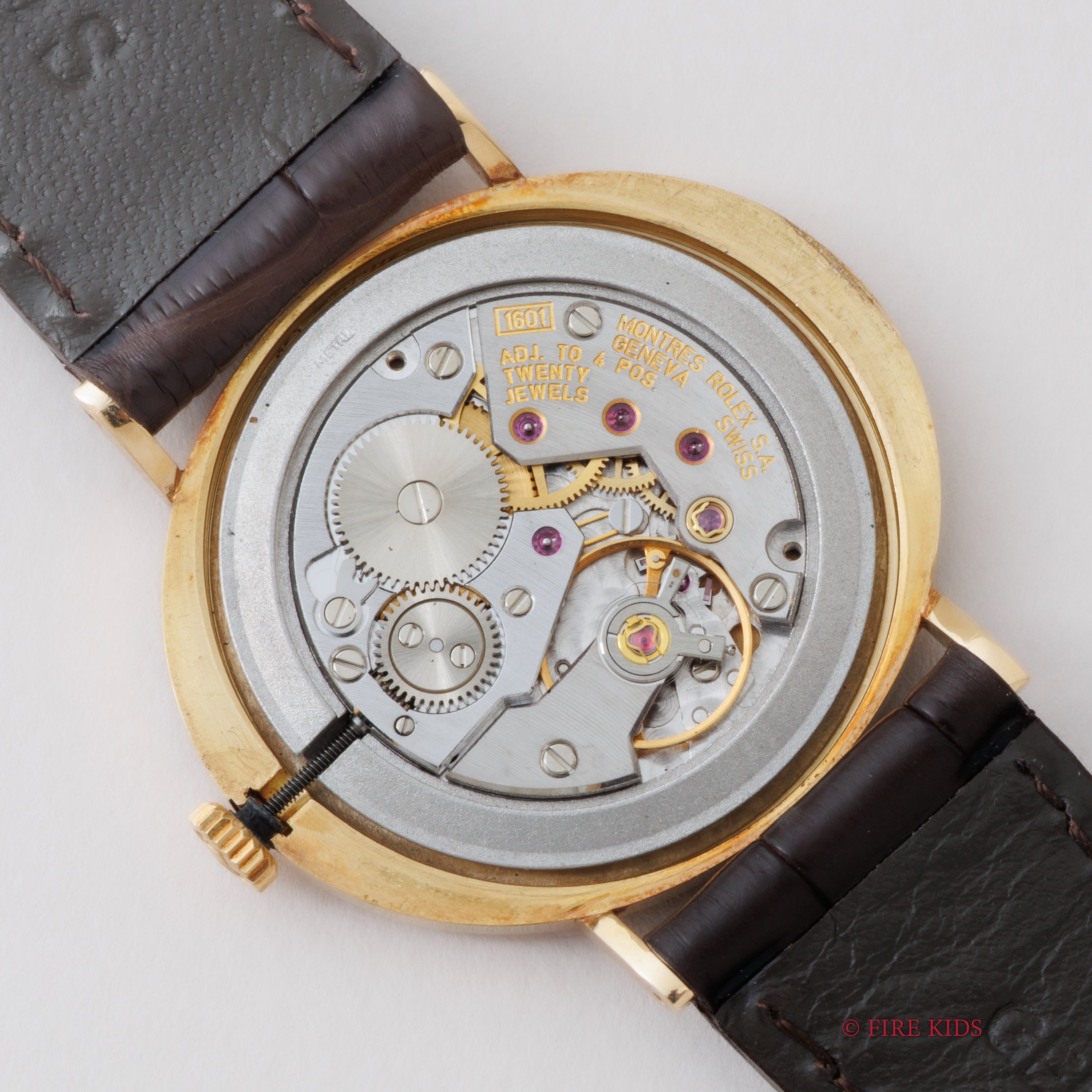 ロレックス チェリーニ 18金無垢 1990~91年製 オーバル型 手巻き Ref.4083 純正金無垢王冠尾錠