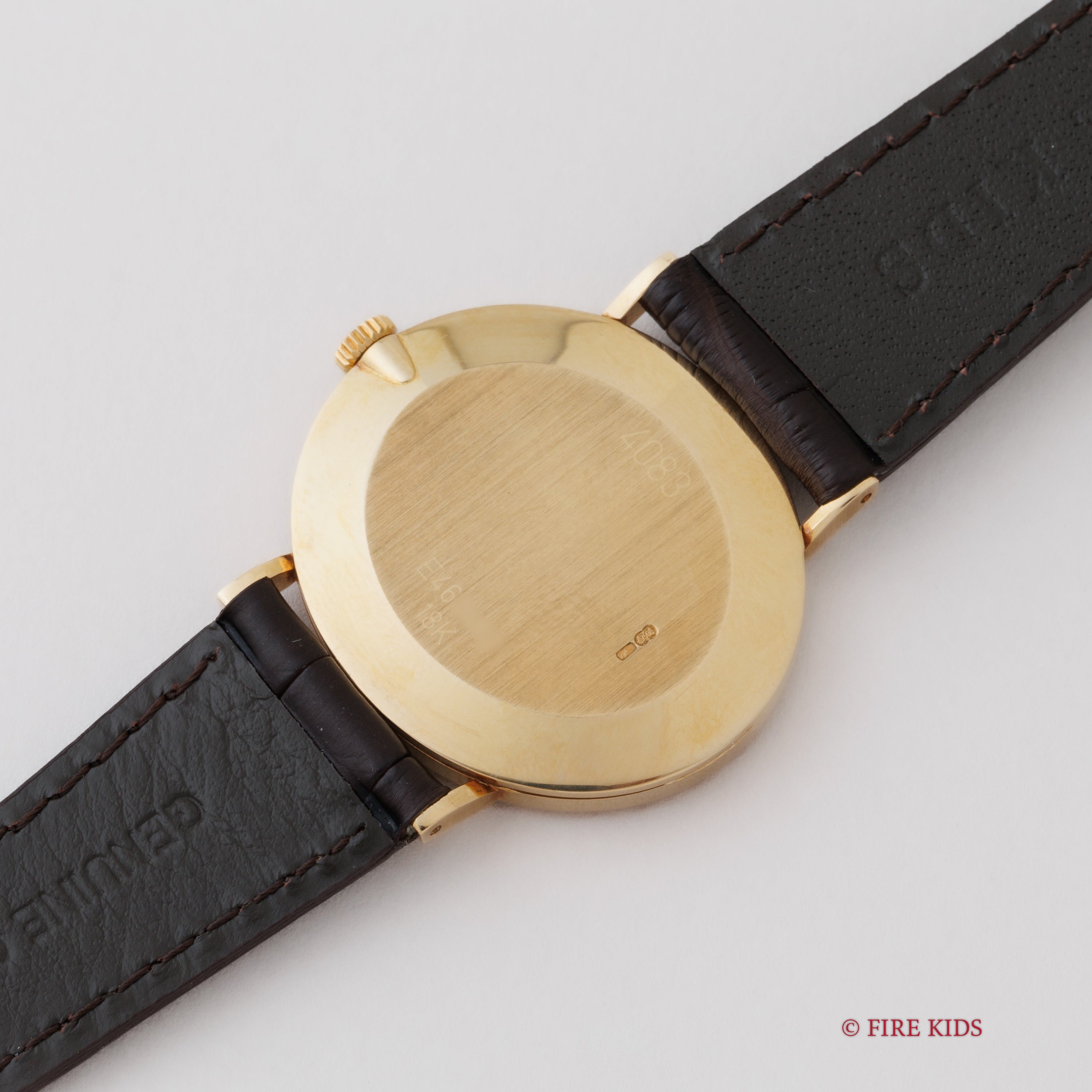 ロレックス チェリーニ 18金無垢 1990~91年製 オーバル型 手巻き Ref.4083 純正金無垢王冠尾錠