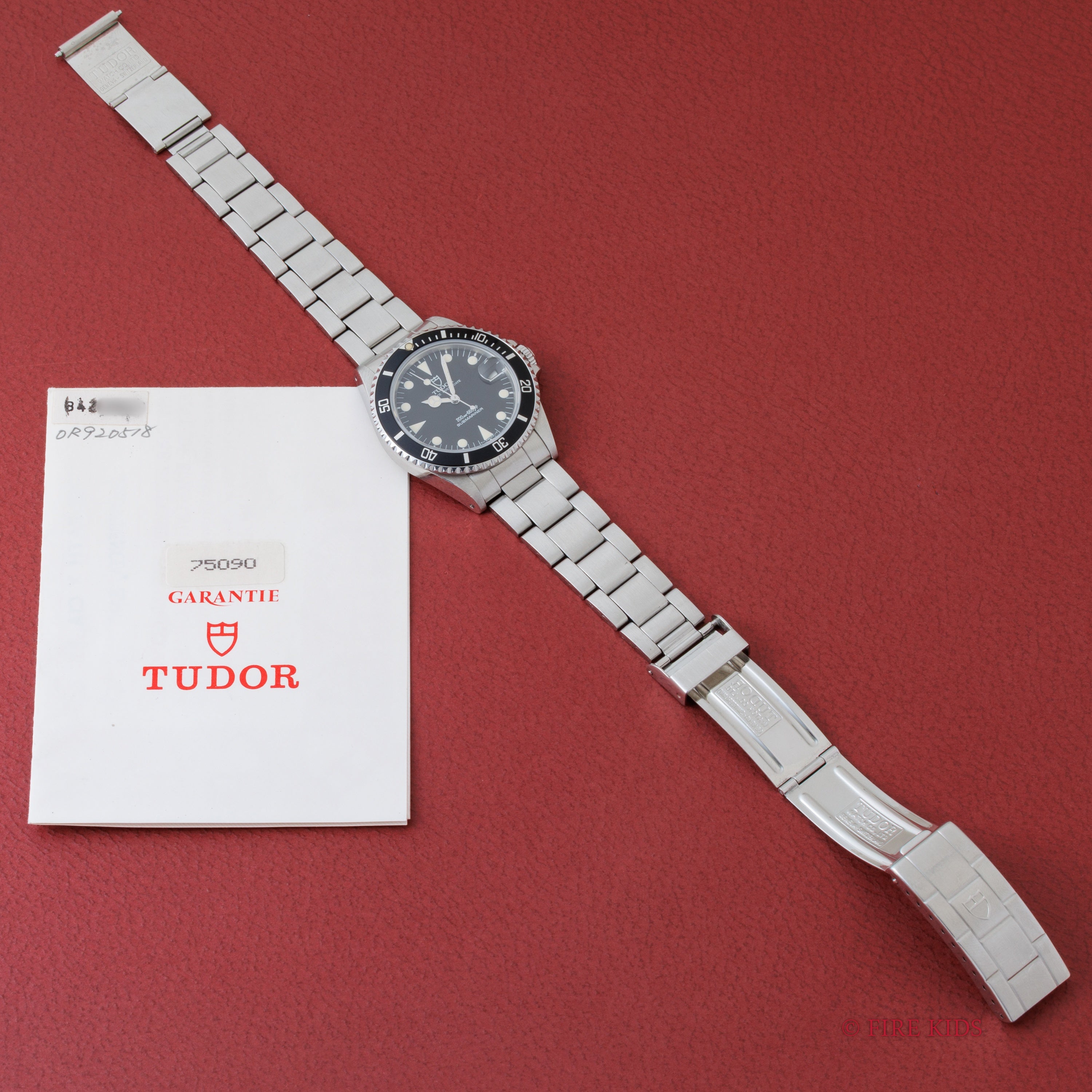 チューダー サブマリーナー ミッドサブ 1995年製 Ref.75190 ブラックダイヤル ギャラ付