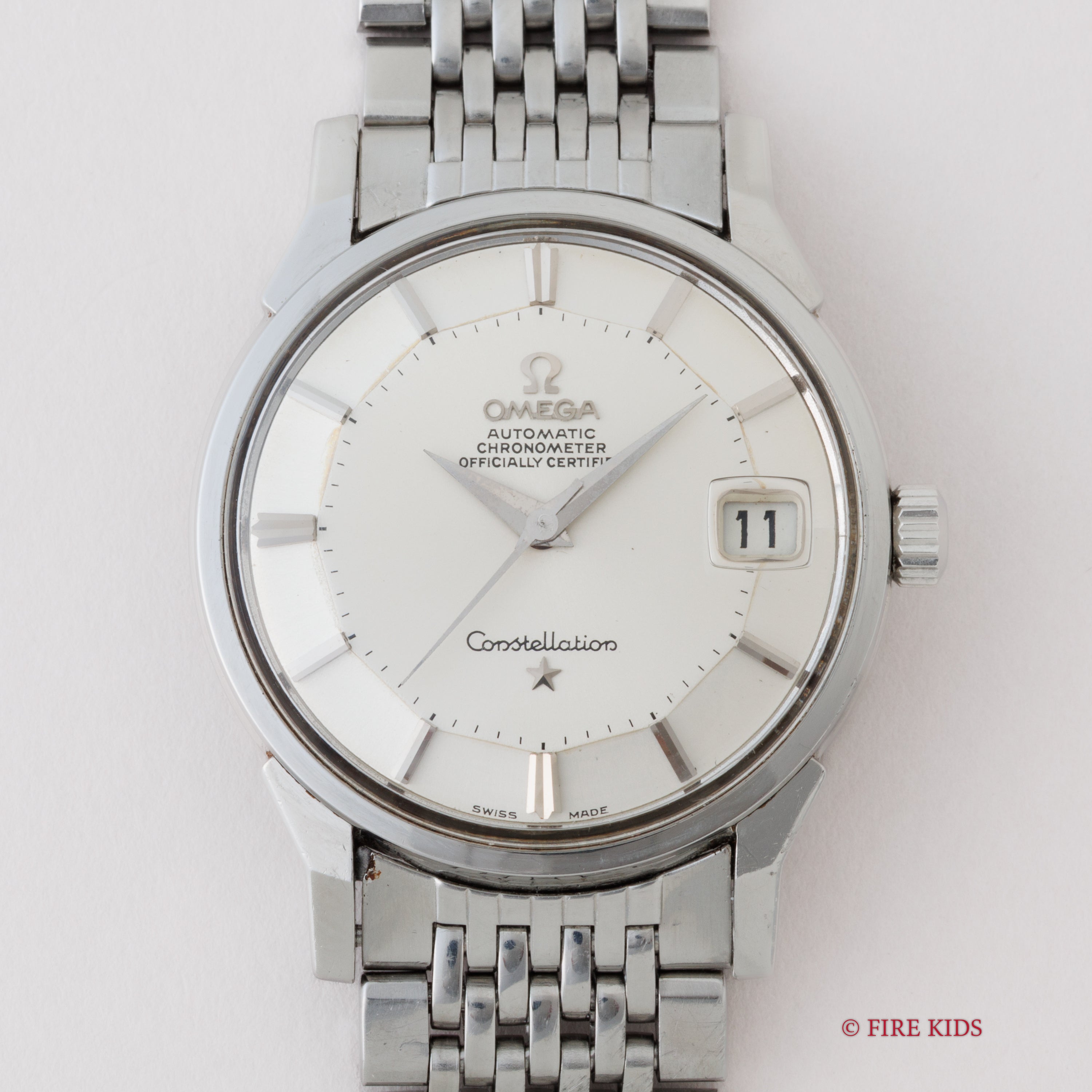 オメガ コンステレーション 12角 1967年製 パイパンダイヤル 自動巻クロノメーター Cal.564 純正ブレス