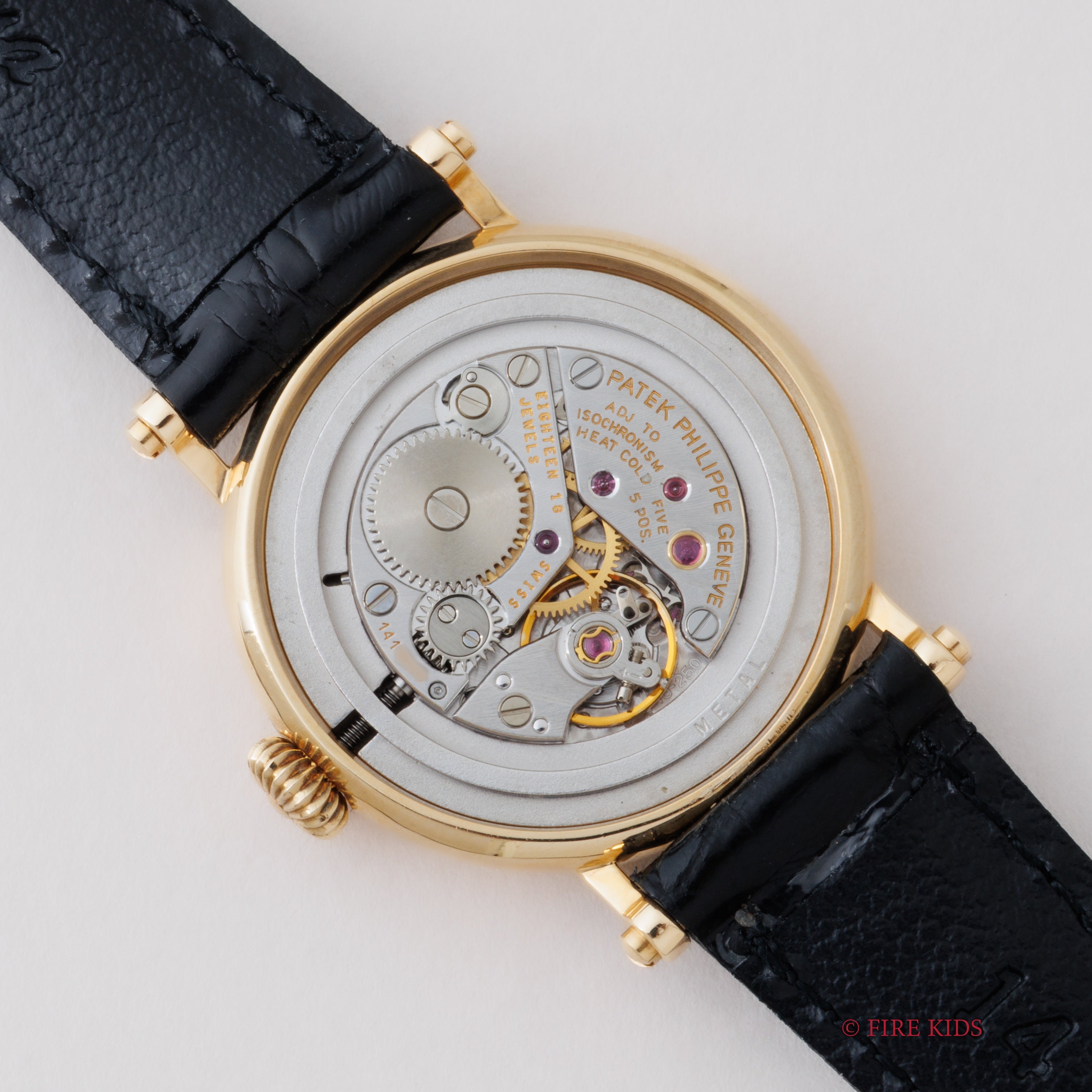 パテック・フィリップ カラトラバ オフィサー 25㎜アラビアダイヤル ブレゲ針 K18 手巻 Cal.16-250 Ref.4860 純正尾錠